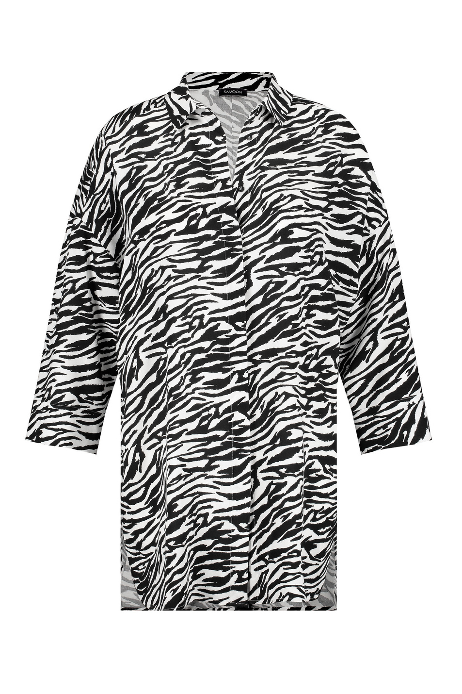 Samoon Удлиненная блузка с принтом под зебру (цвет ), артикул 660409-21018 | Фото 1