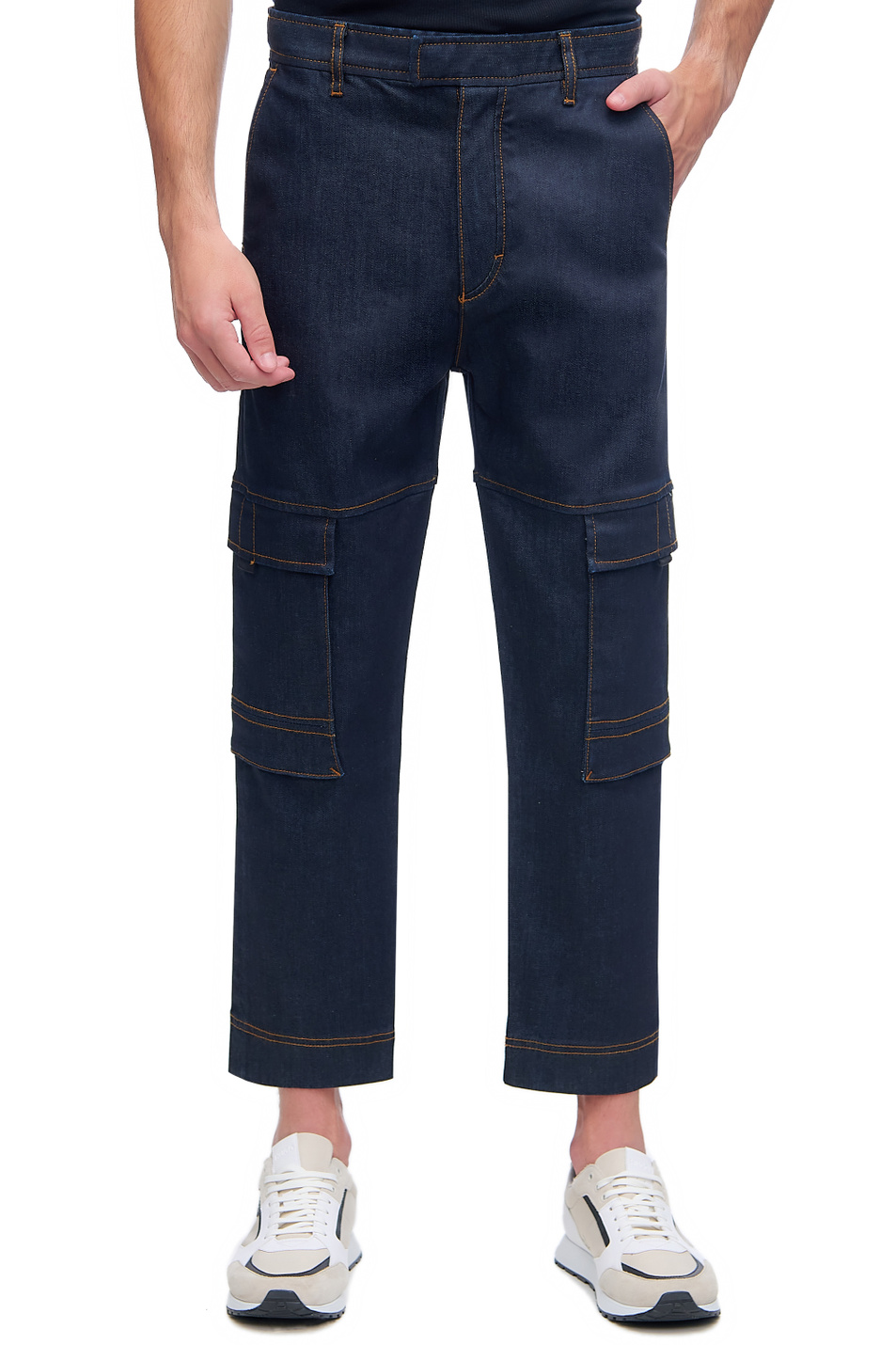 HUGO Джинсы из эластичного хлопка с карманами на штанинах (цвет ), артикул 50461875 | Фото 1