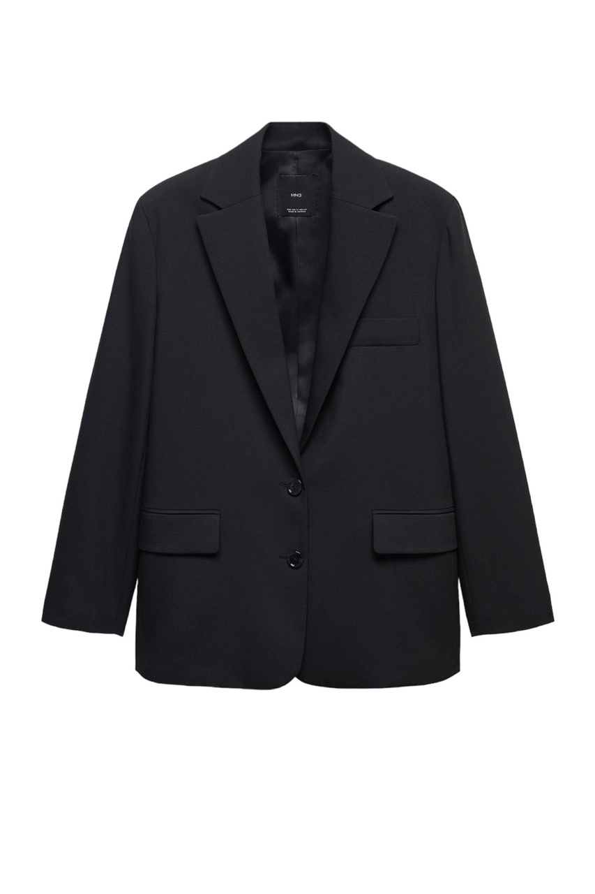 Пиджак DIPLI с широкими лацканами|Основной цвет:Черный|Артикул:57095964 | Фото 1