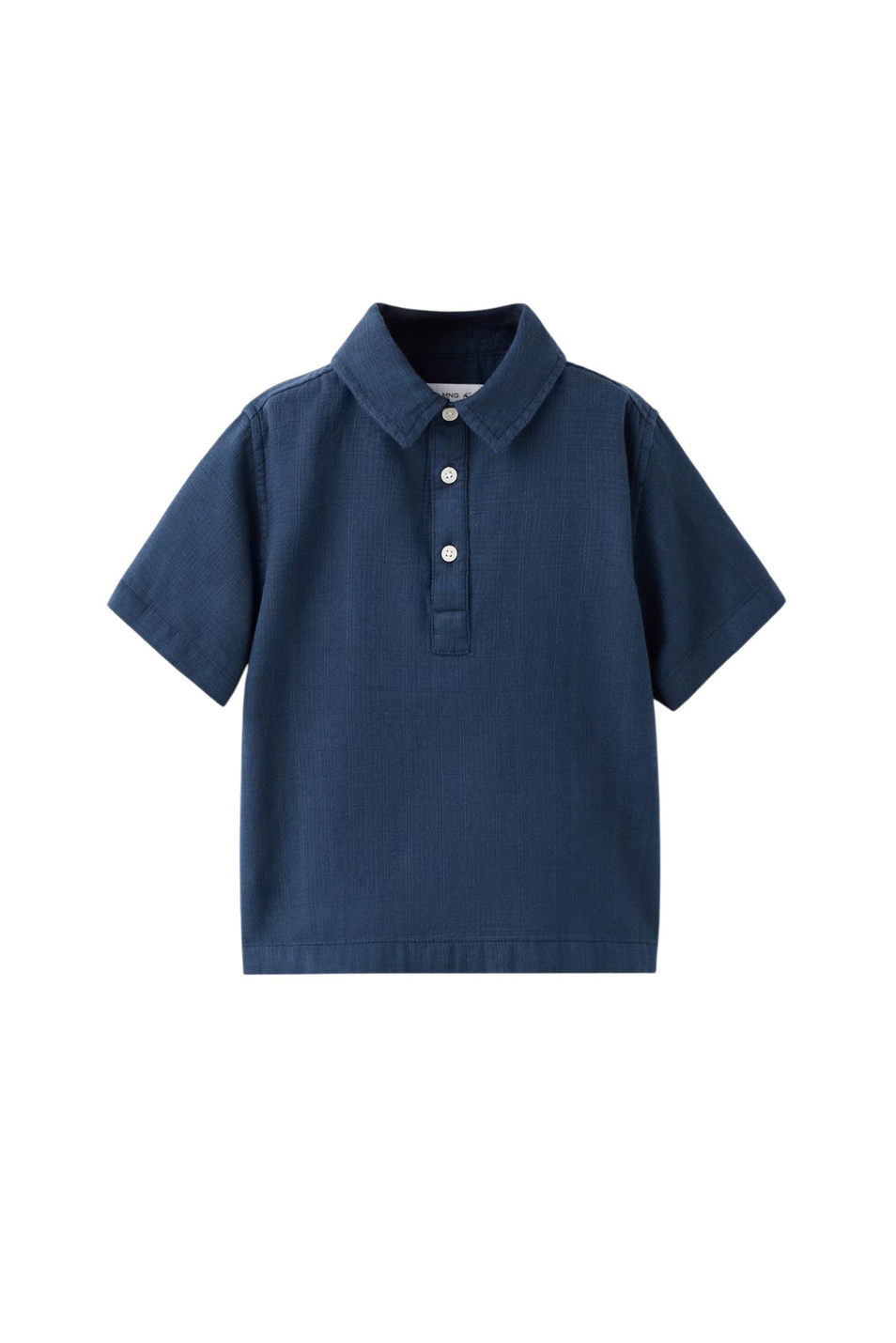 Малышам мальчикам Mango Kids Рубашка FERRY из хлопка (цвет ), артикул 27096341 | Фото 1