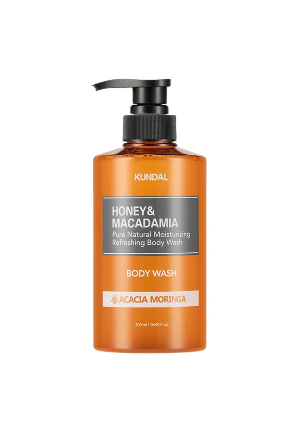 Не имеет пола KUNDAL Гель для душа Honey & Macadamia Body Wash Acacia Moringa, 500 мл (цвет ), артикул K8809568741132 | Фото 1
