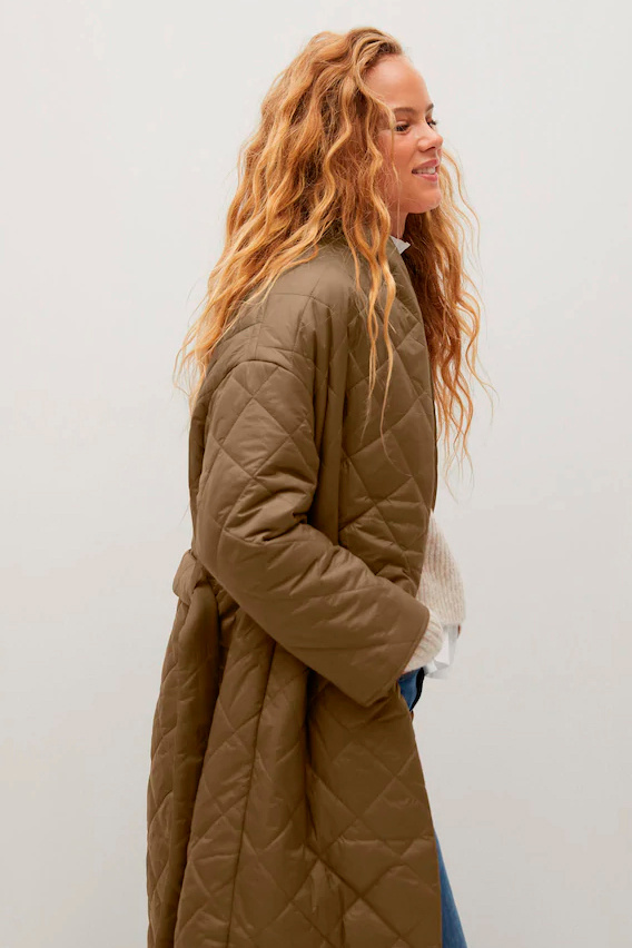 Женский Mango Стеганое пальто VERDURE (цвет ), артикул 77076713 | Фото 6