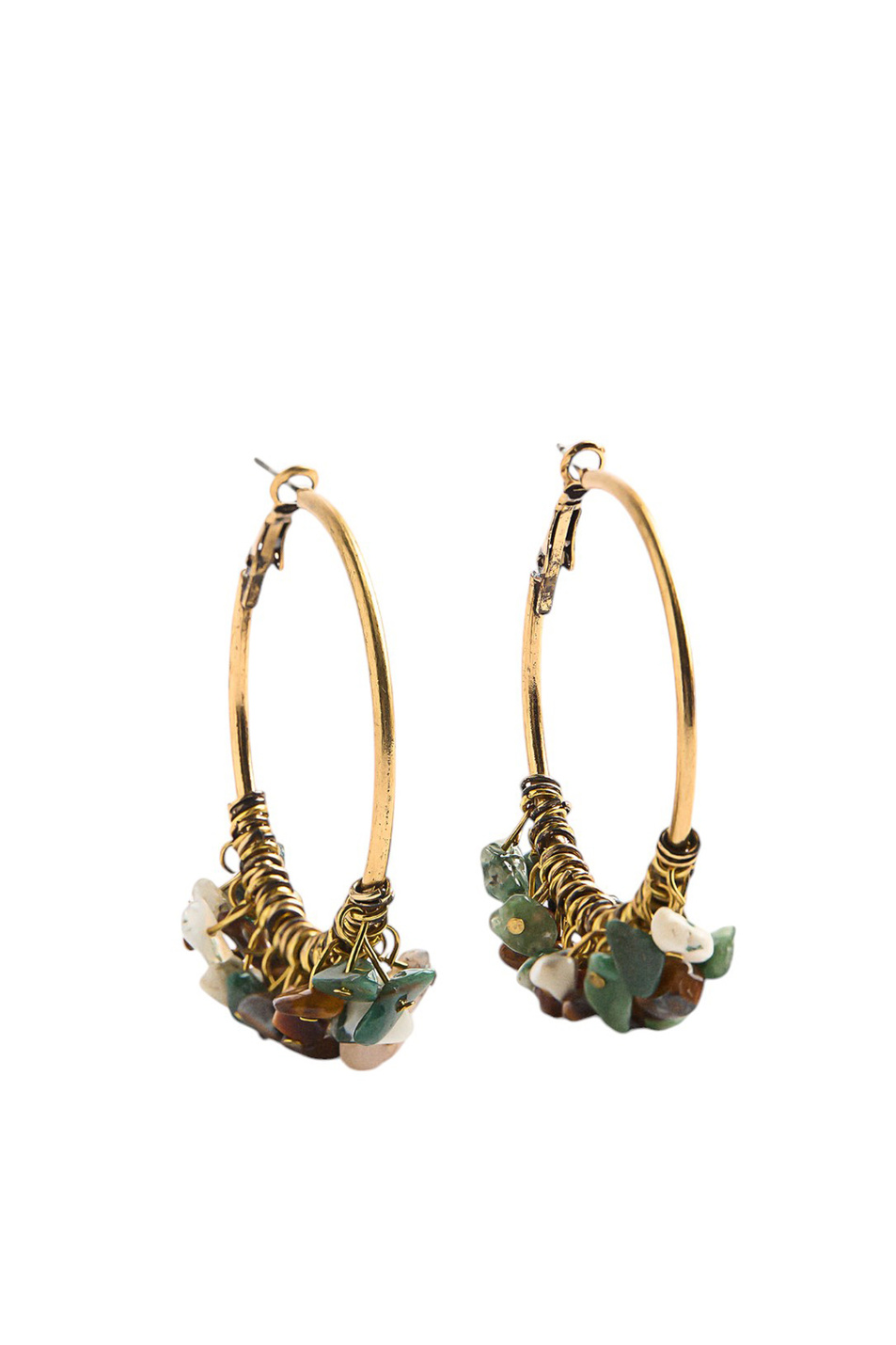 Женский Parfois Серьги-кольца с камнями (цвет ), артикул 227037 | Фото 1