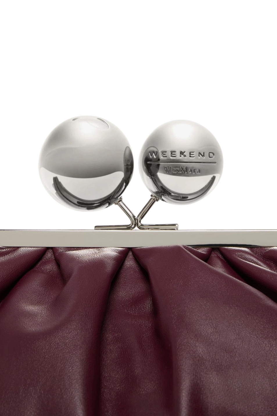 Сумка Pasticcino из натуральной кожи|Основной цвет:Бордовый Женский Weekend Max Mara Сумка Pasticcino из натуральной кожи (цвет ), артикул 2525516025 | Фото 6