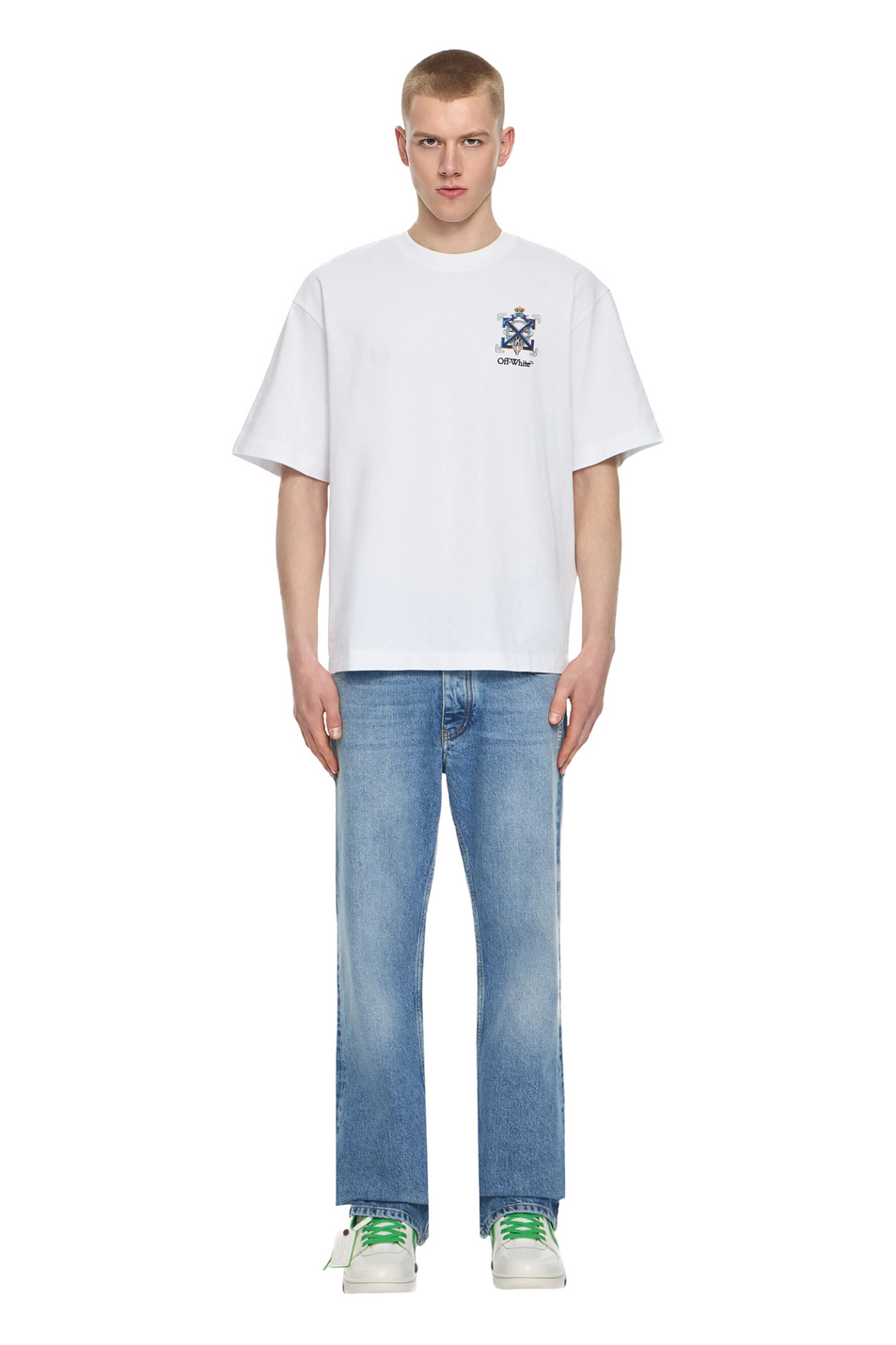 Мужской Off-White Футболка JEWEL ARROW с принтом (цвет ), артикул OMAA120S26JER0031000 | Фото 2