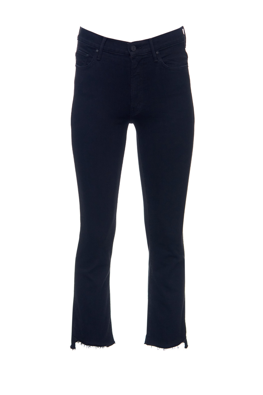 Облегающие укороченные джинсы|Основной цвет:Черный|Артикул:1157-180 | Фото 1