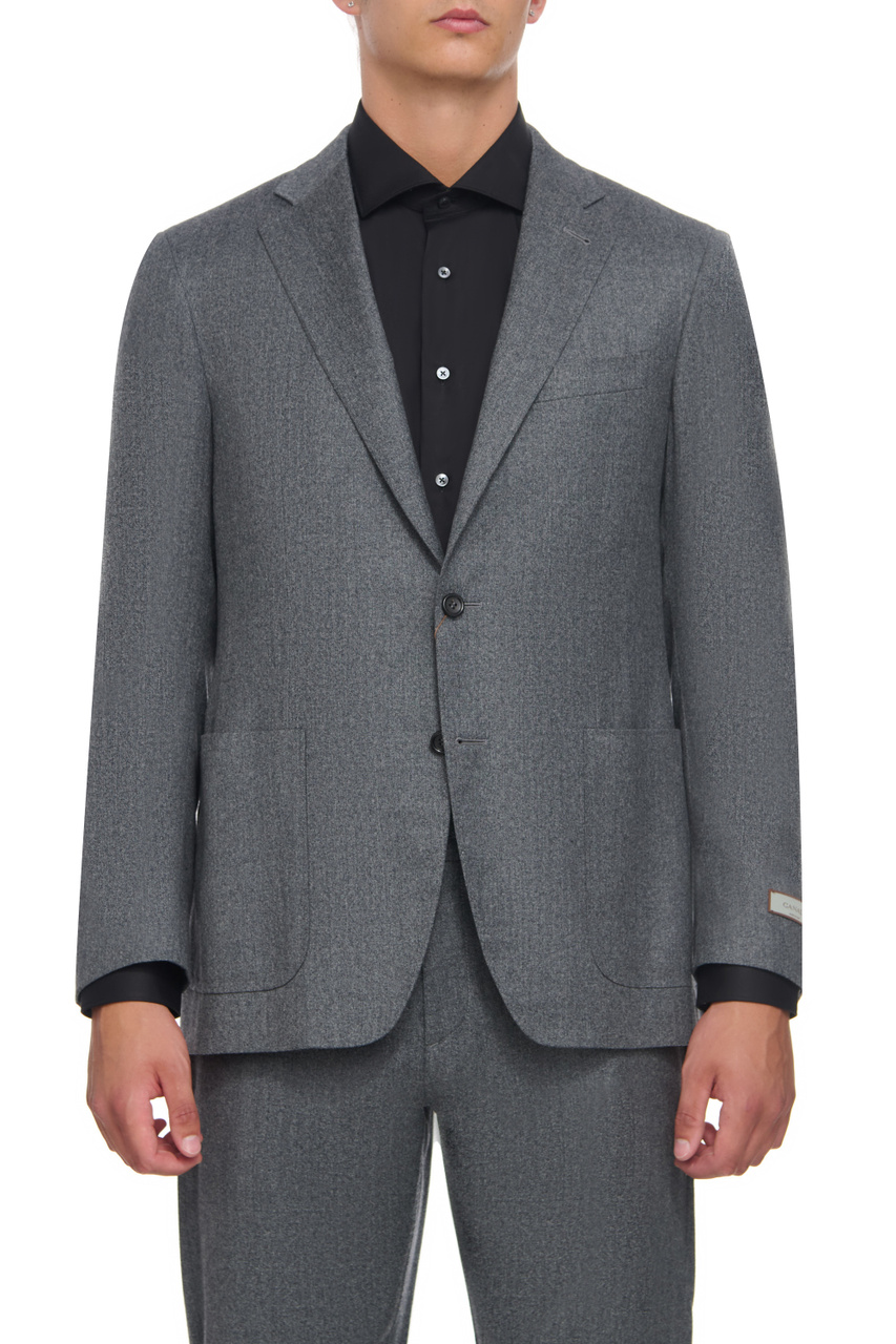 Пиджак из натуральной шерсти|Основной цвет:Серый|Артикул:13275AR03472 | Фото 1
