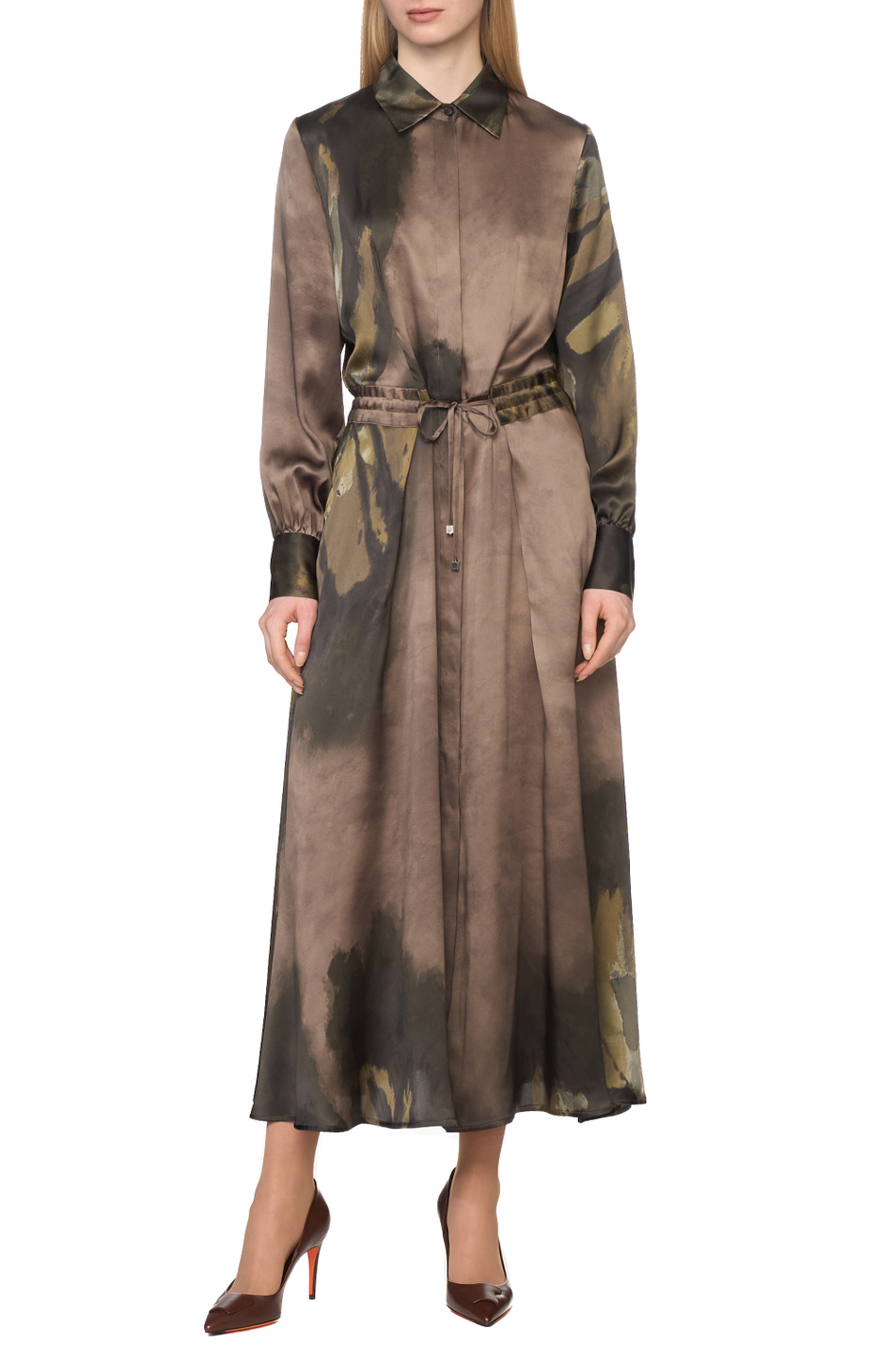 Женский Kiton Платье из шелка (цвет ), артикул D58334K0585G03000 | Фото 3