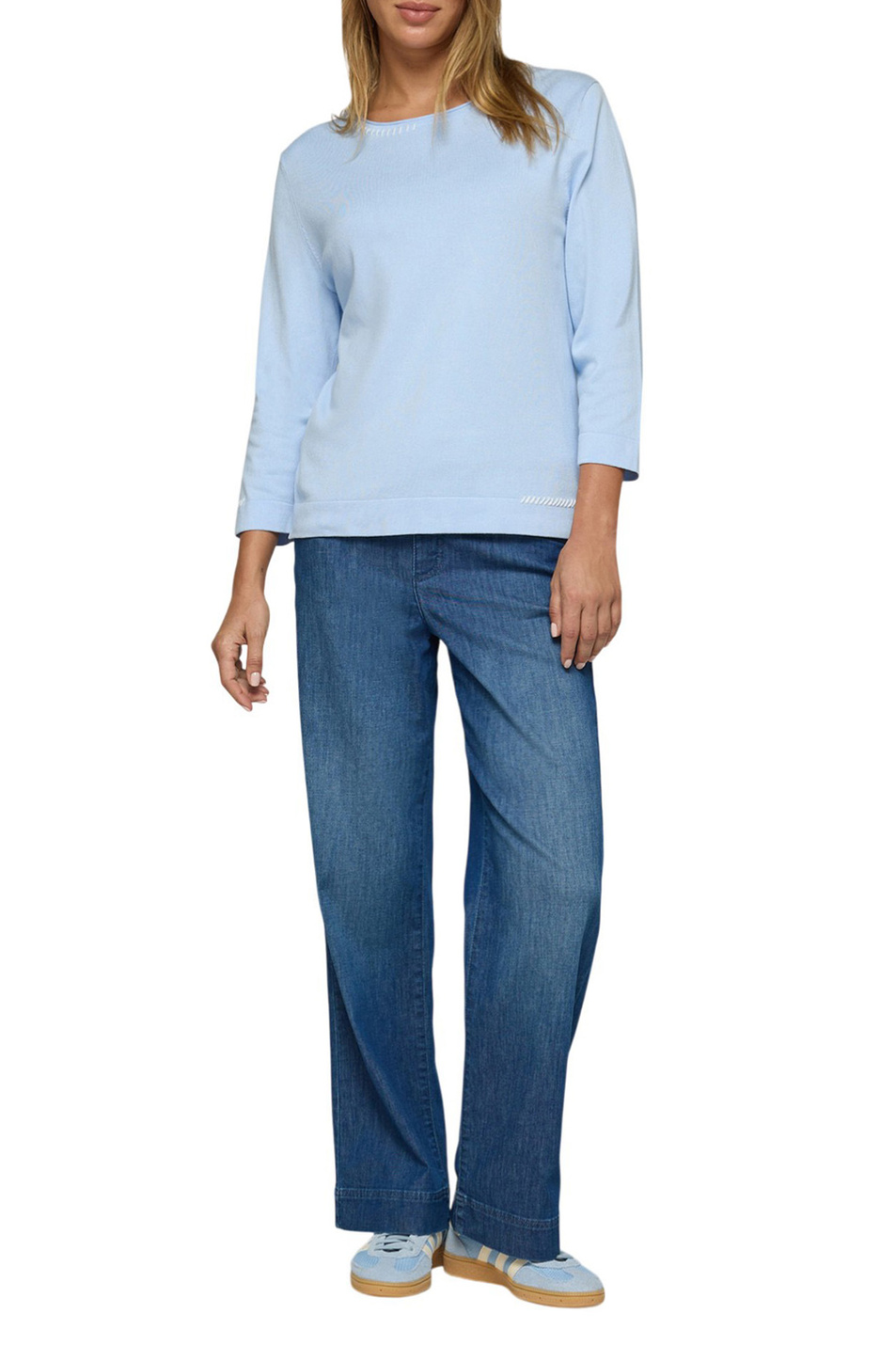 Женский Rabe Джемпер однотонный (цвет ), артикул 56-111665 | Фото 3