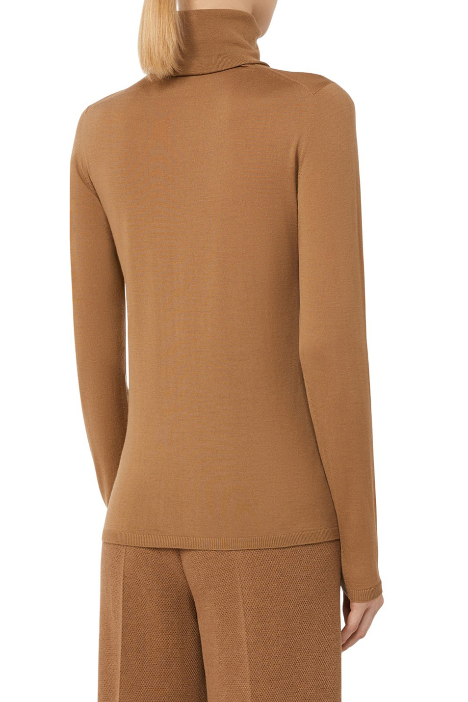 Водолазка SALUTO из шерсти|Основной цвет:Коричневый Женский Max Mara Водолазка SALUTO из шерсти (цвет ), артикул 2521366162 | Фото 4