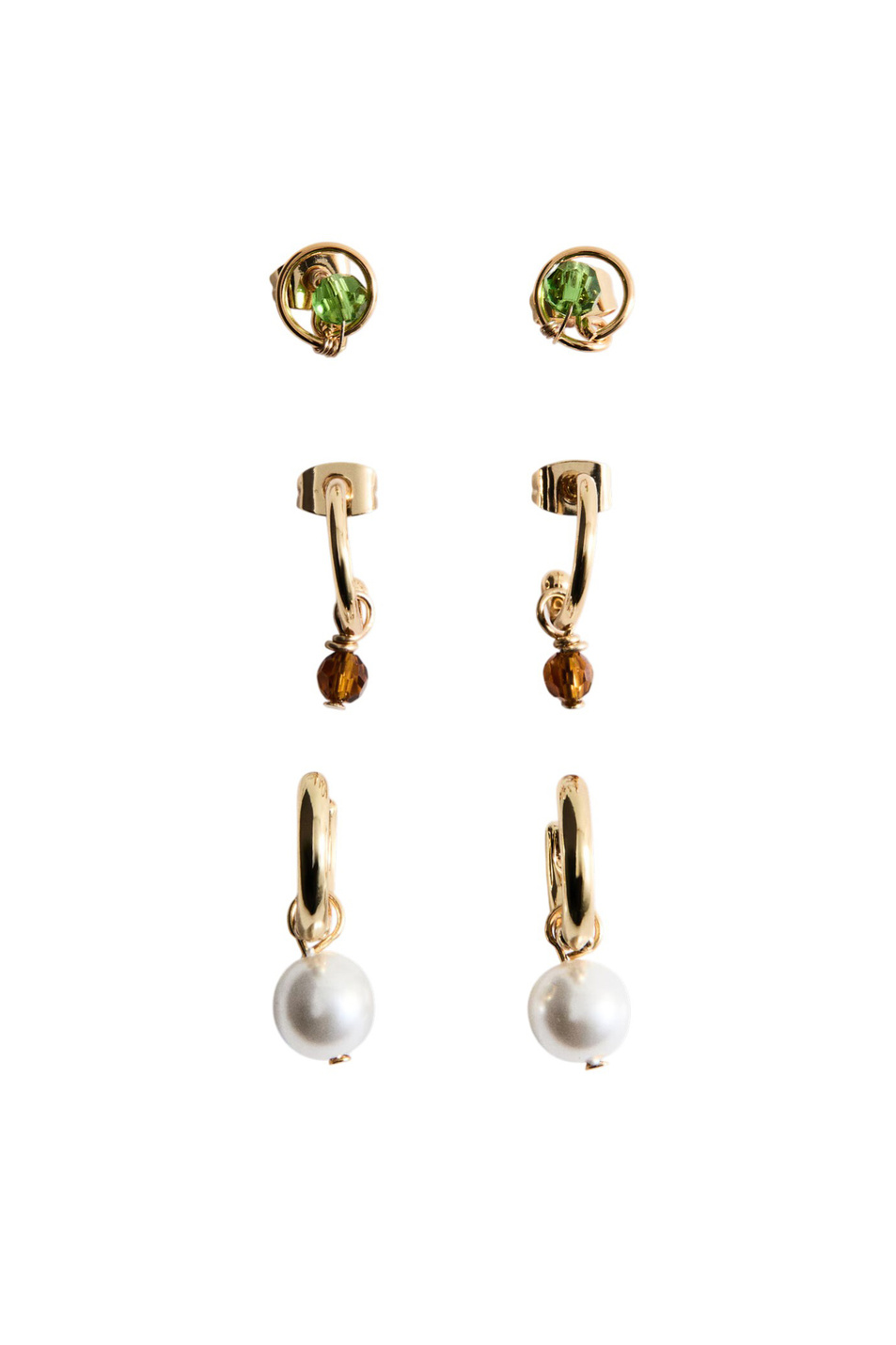 Женский Mango Серьги MIMI в комплекте из 3 пар (цвет ), артикул 27006001 | Фото 1