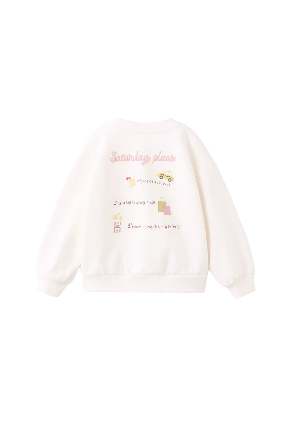 Девочкам Mango Kids Свитшот PERFECT из хлопка (цвет ), артикул 27033721 | Фото 2