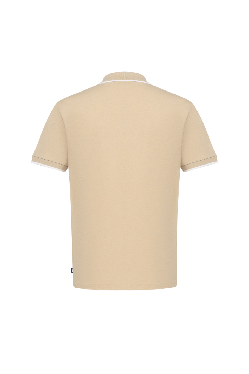 Поло из натурального хлопка|Основной цвет:Бежевый Мужской BOSS Поло из натурального хлопка (цвет ), артикул 50494697 | Фото 2