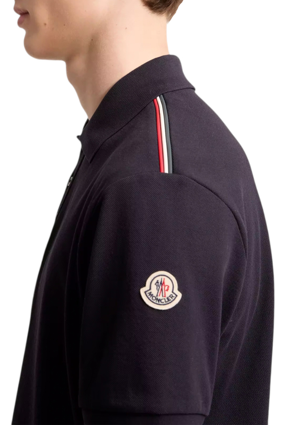 Мужской Moncler Поло из хлопка (цвет ), артикул L10918A00031-89A16 | Фото 5