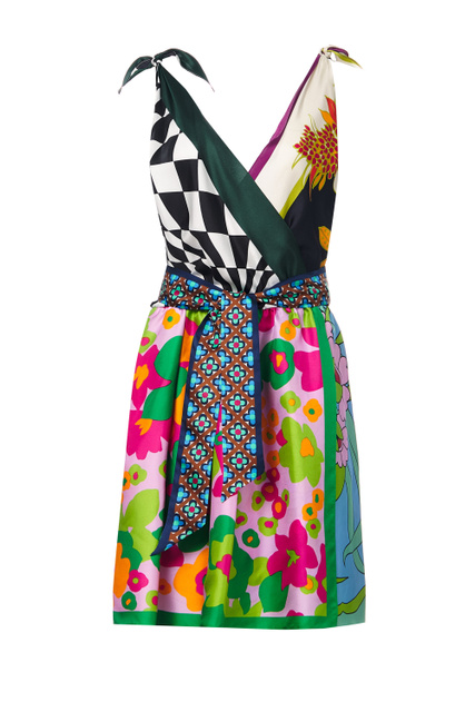 Платье CRIS из натурального шелка|Основной цвет:Мультиколор|Артикул:52210121 | Фото 1