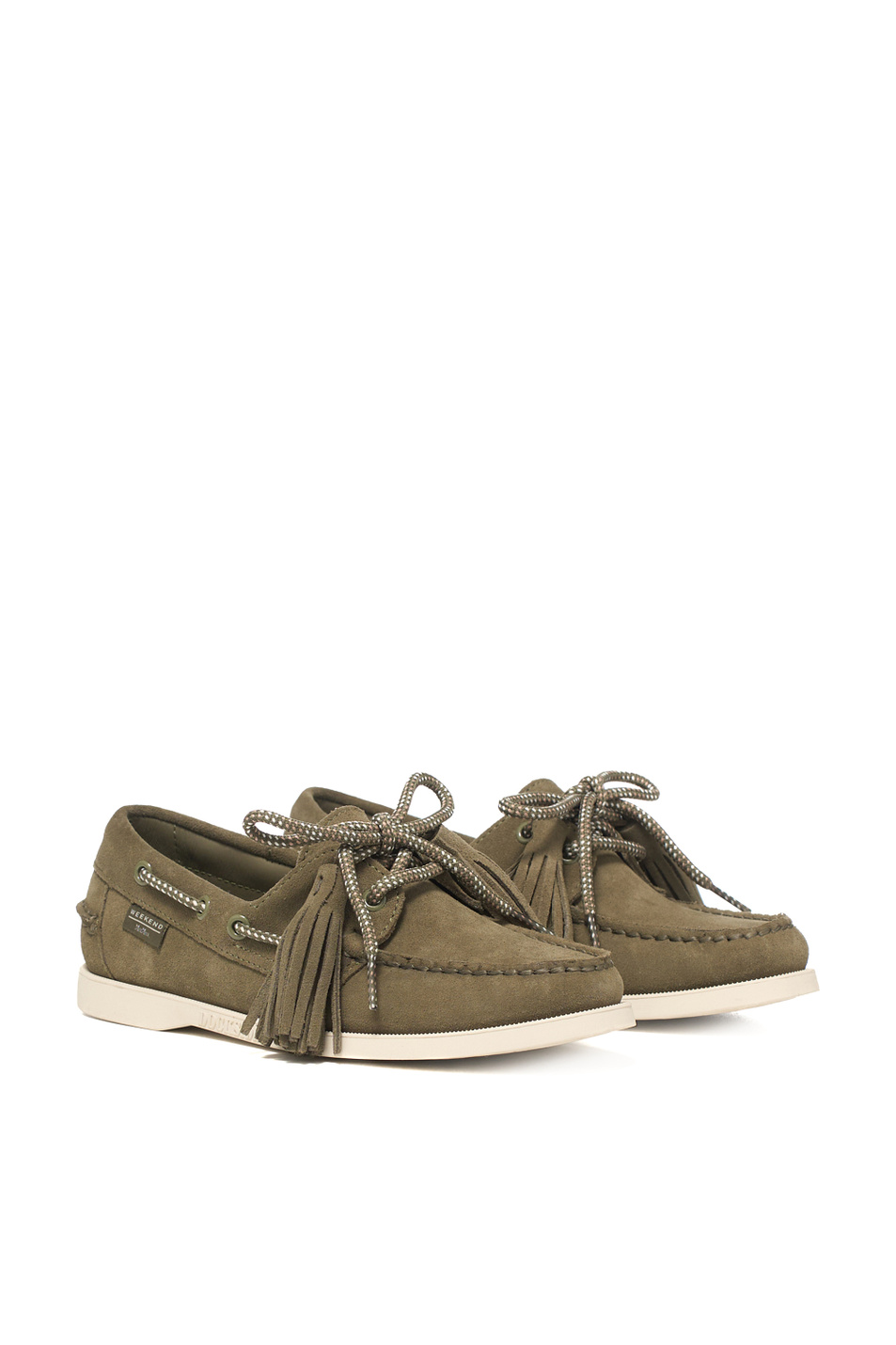 Женский Weekend Max Mara Мокасины DOCKSIDE из натуральной замши (цвет ), артикул 2615521014 | Фото 2