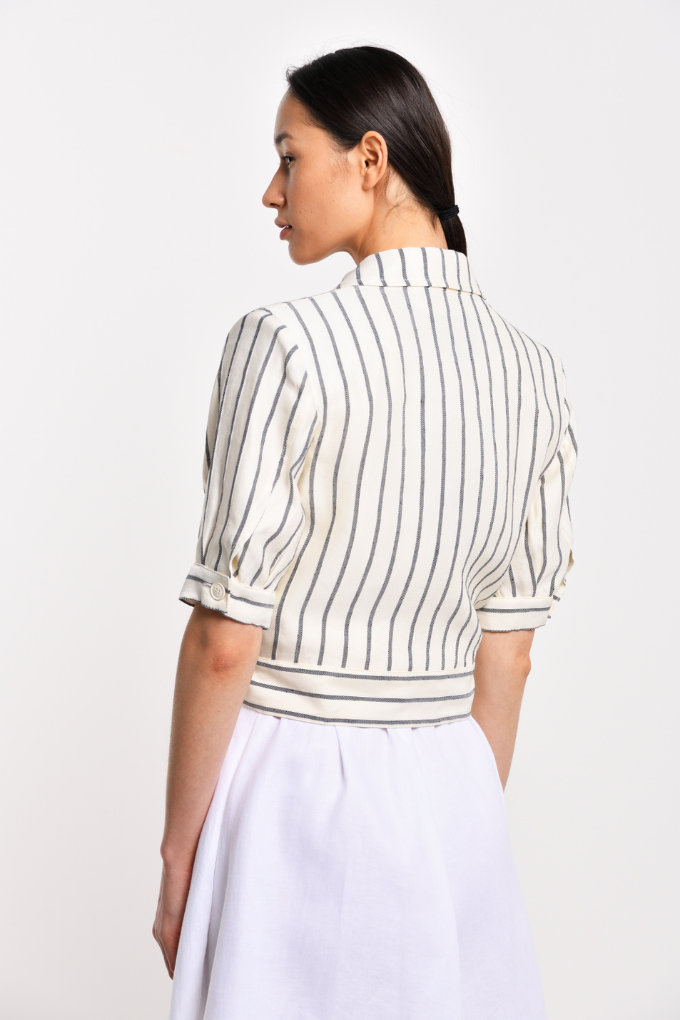 Женский Emporio Armani Куртка из смеси вискозы и льна (цвет ), артикул 3H2B91-2N4JZ | Фото 4