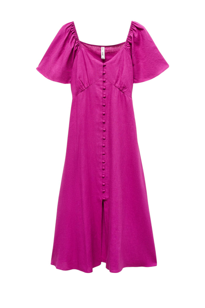 Платье RED3 из смесового льна|Основной цвет:Фуксия|Артикул:67017115 | Фото 1