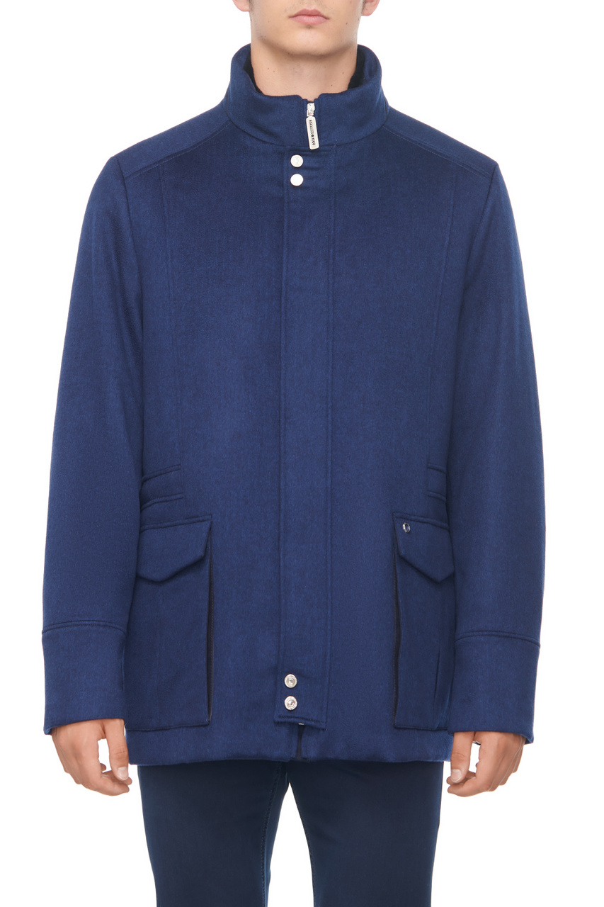 Куртка из кашемира|Основной цвет:Синий|Артикул:MDJ3300041-CO66HC | Фото 1