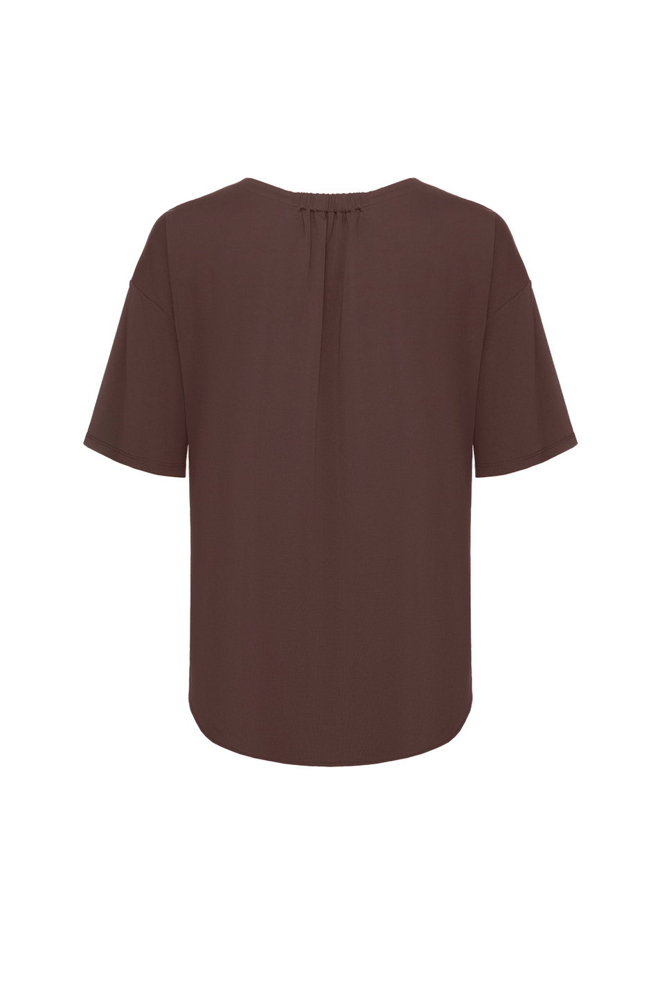 Блузка однотонная|Основной цвет:Коричневый Женский Gerry Weber Блузка однотонная (цвет ), артикул N71952 | Фото 2