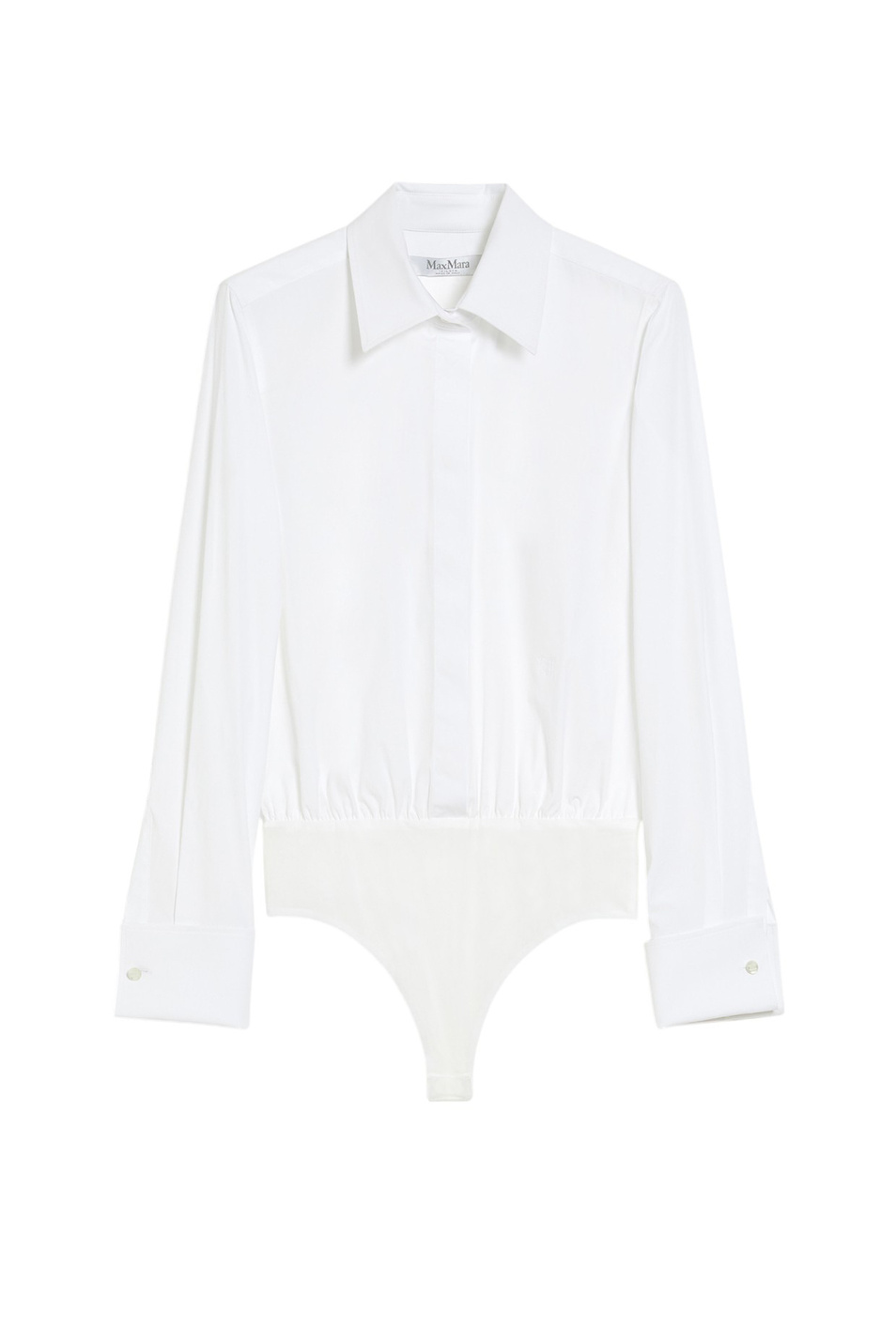 Женский Max Mara Рубашка-боди ANGORA1234 из эластичного хлопка (цвет ), артикул 2511111453 | Фото 1