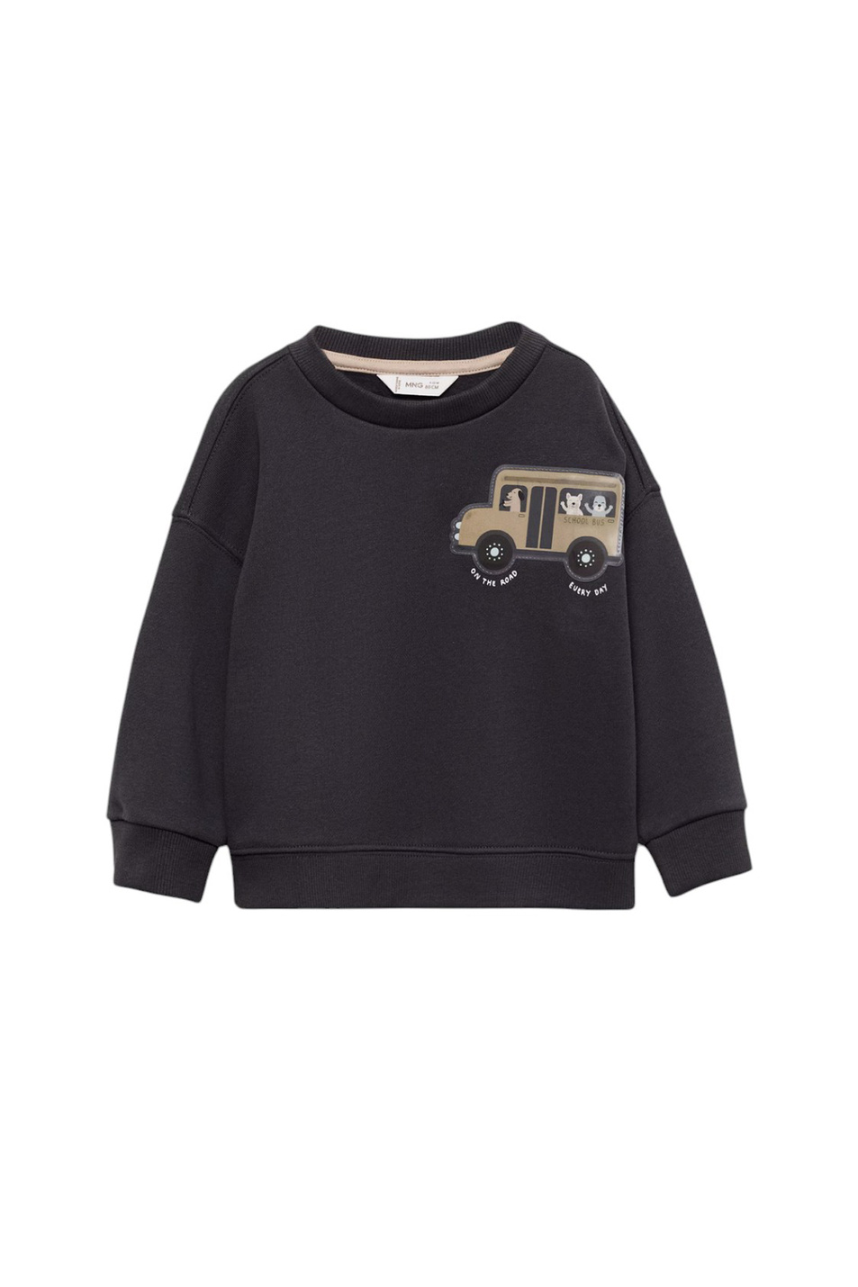 Мальчикам Mango Kids Свитшот BUS из хлопка (цвет ), артикул 77046736 | Фото 1