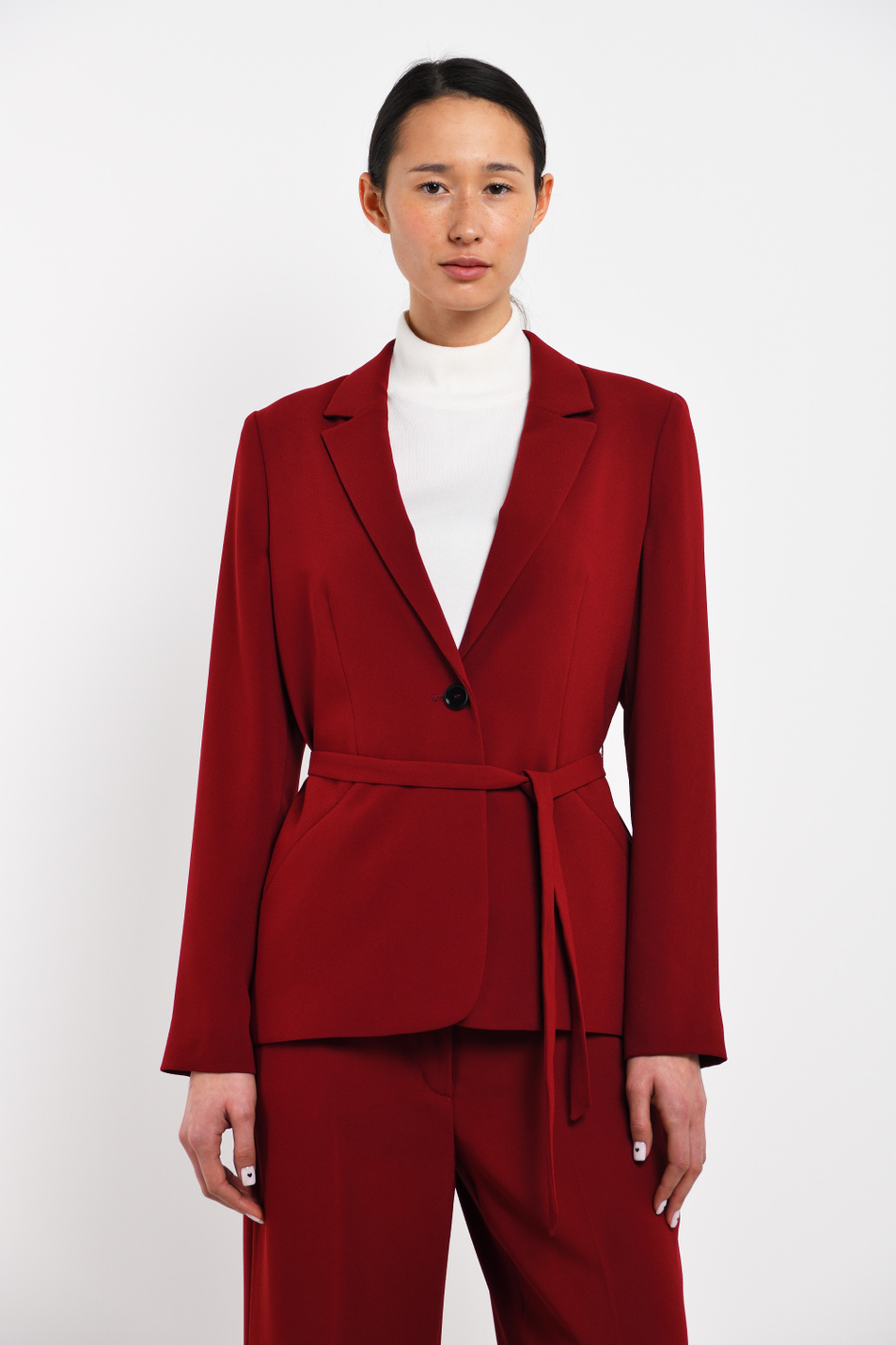 Женский Gerry Weber Пиджак с карманами и поясом (цвет ), артикул 230015-31242 | Фото 1