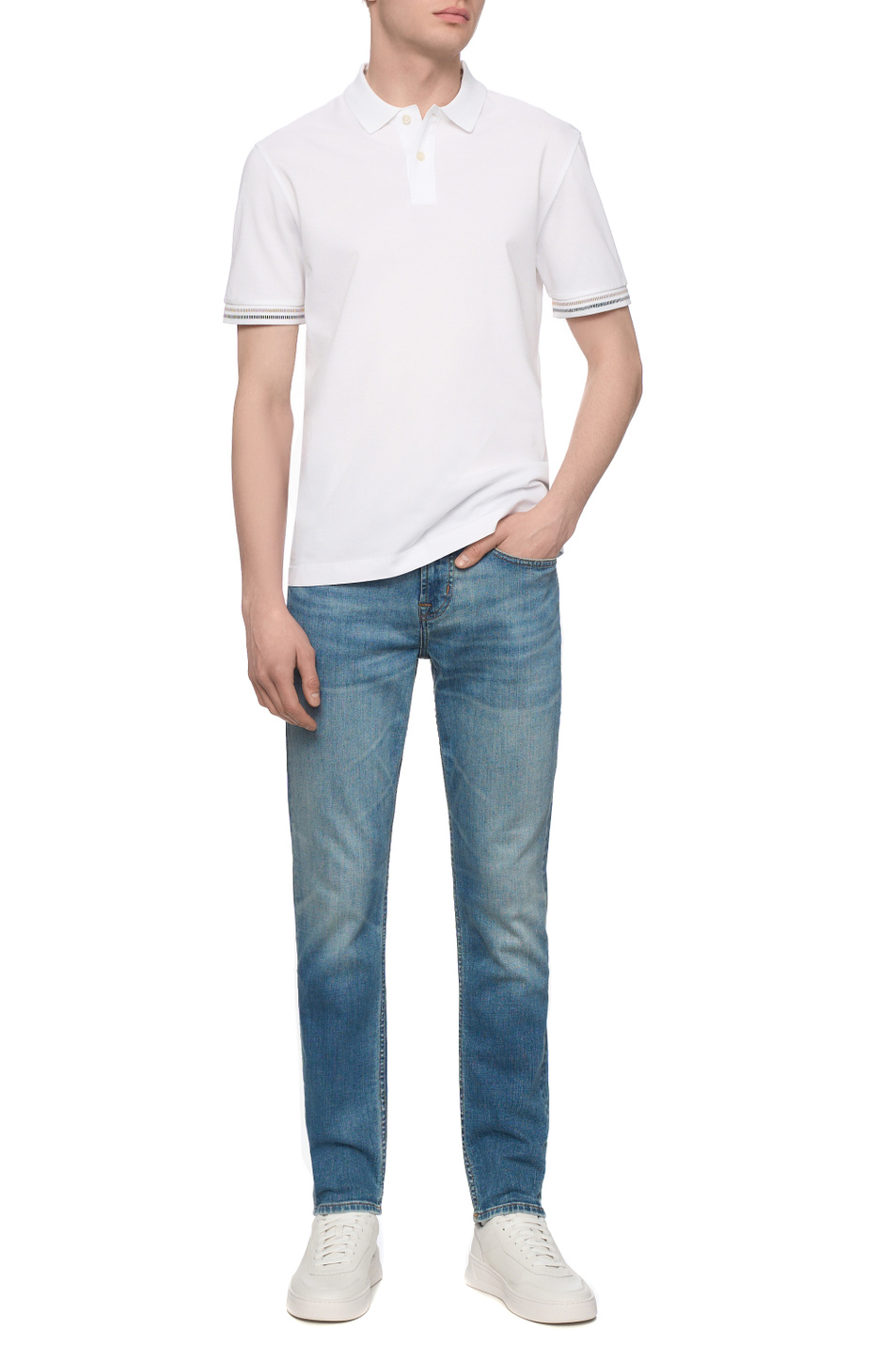 Мужской 7 for all Mankind Джинсы из эластичного хлопка (цвет ), артикул JSMXC120CL | Фото 3