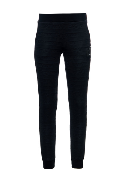 Спортивные брюки с рельефным логотипом|Основной цвет:Черный|Артикул:6LTP75-TJGVZ | Фото 1