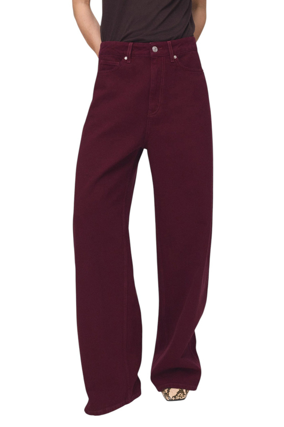 Женский Mango Джинсы CAMILLA из хлопка (цвет ), артикул 17014792 | Фото 3