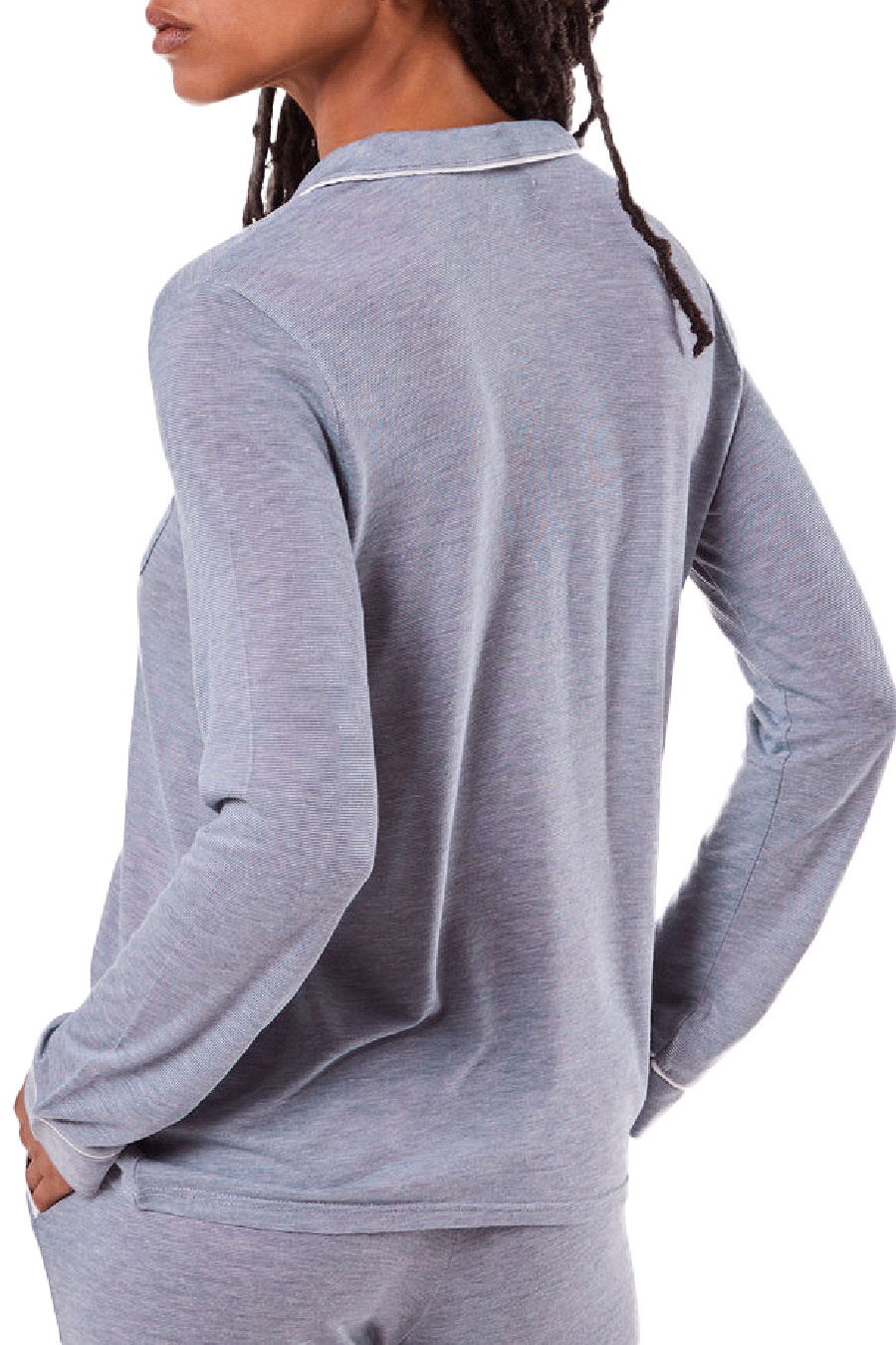Женский Etam Пижамная рубашка WARM DAY из смесовой вискозы (цвет ), артикул 6515995 | Фото 3