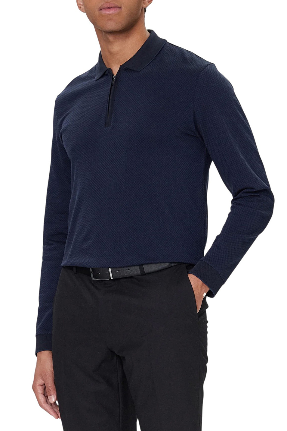 Мужской BOSS Джемпер поло Peduzzi из хлопка (цвет ), артикул 50549583 | Фото 4