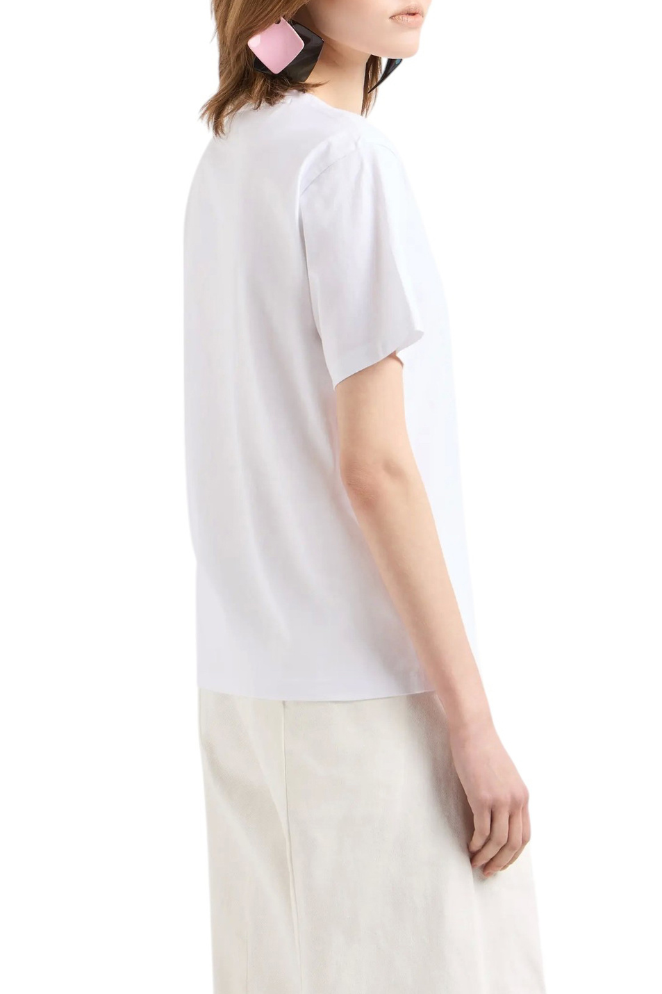 Женский Emporio Armani Футболка с логотипом (цвет ), артикул EW000903-AF12597 | Фото 4