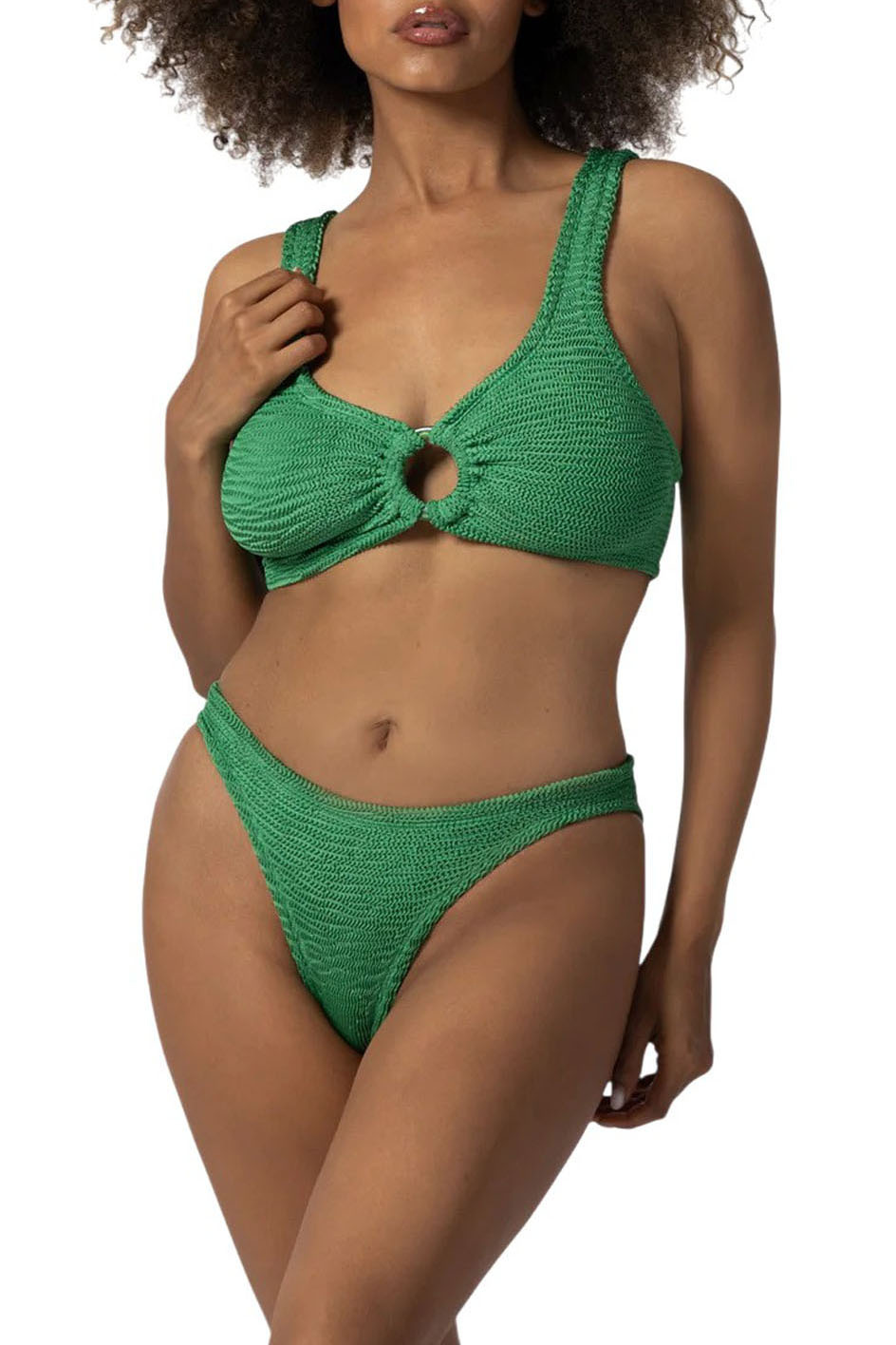 Женский PARAMIDONNA Купальник IRINA однотонный (цвет ), артикул SS25IEM | Фото 3