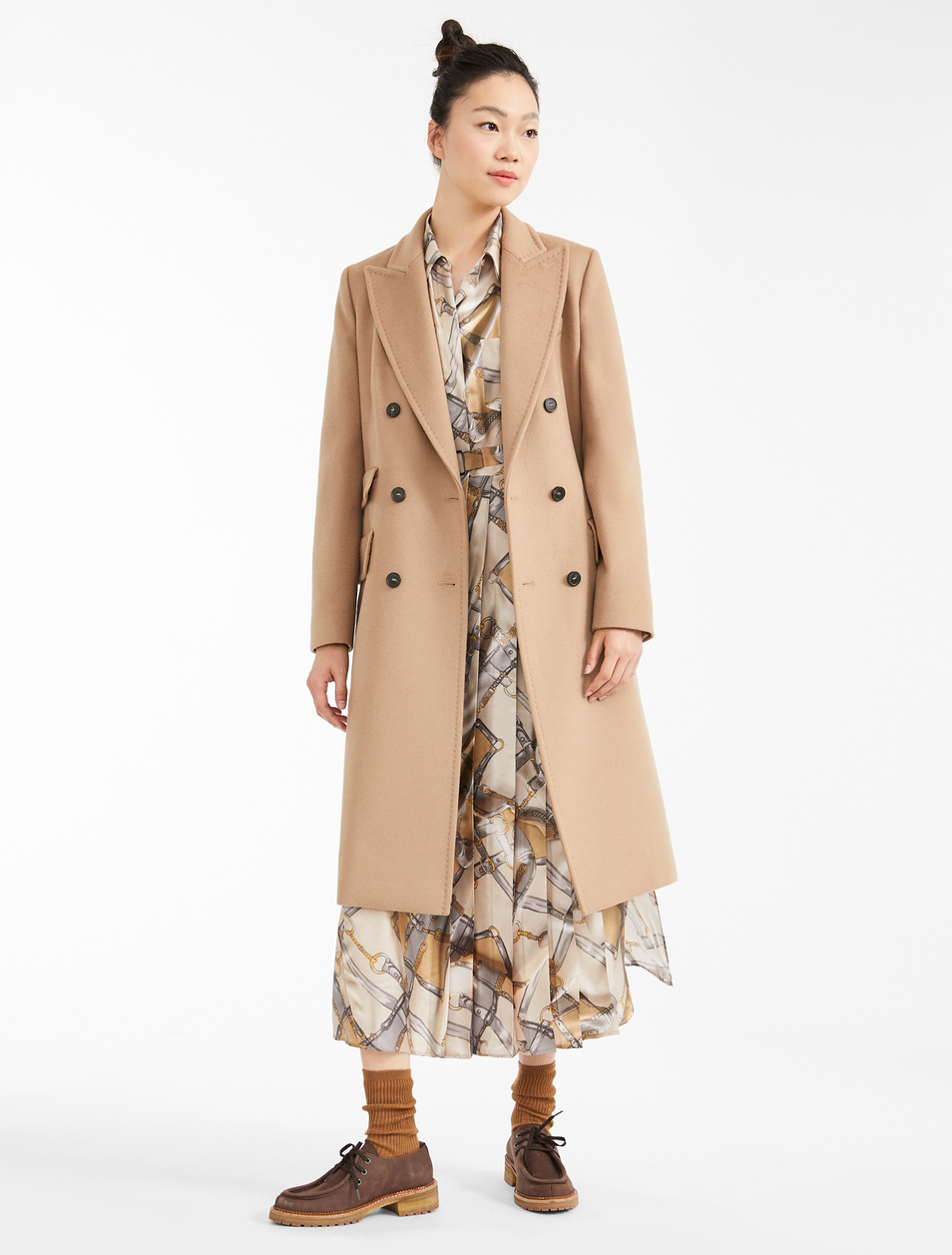 Женский Weekend Max Mara Платье-рубашка KARIM из шелкового твила (цвет ), артикул 52260403 | Фото 2