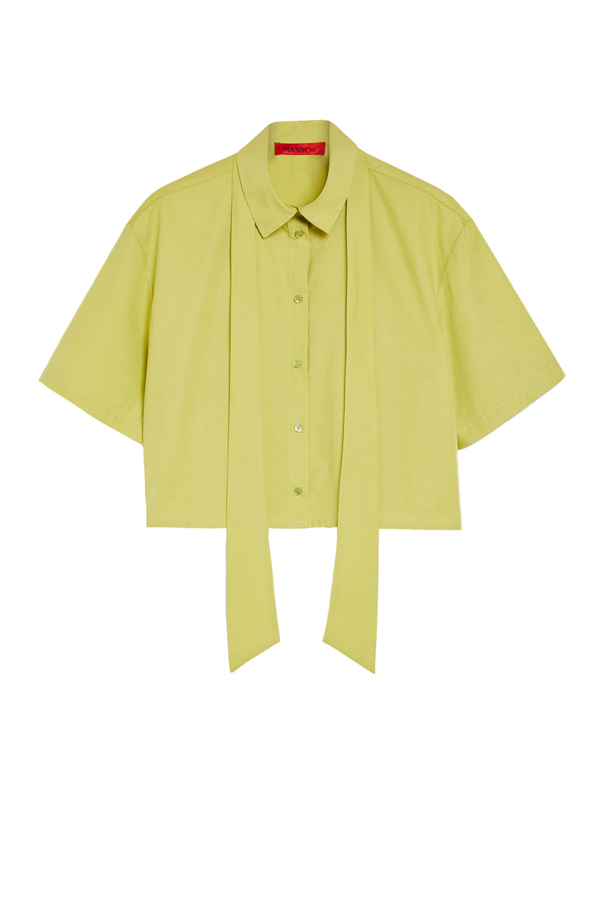 Рубашка TETTO из натурального хлопка|Основной цвет:Салатовый|Артикул:71111523 | Фото 1