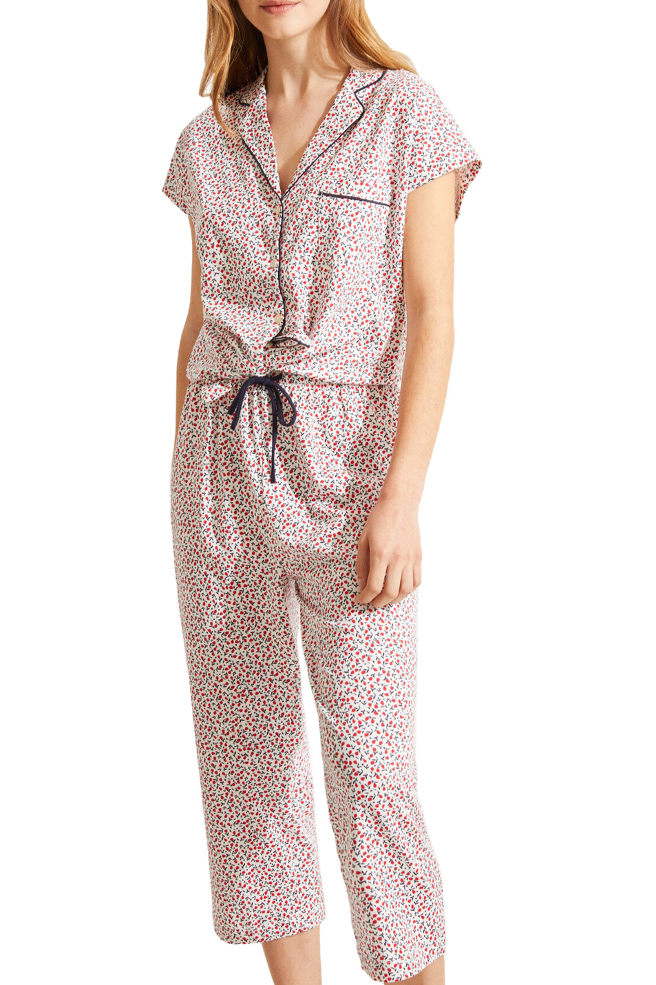 Women'secret Пижама в рубашечном стиле из натурального хлопка с цветочным принтом (цвет ), артикул 3599248 | Фото 1