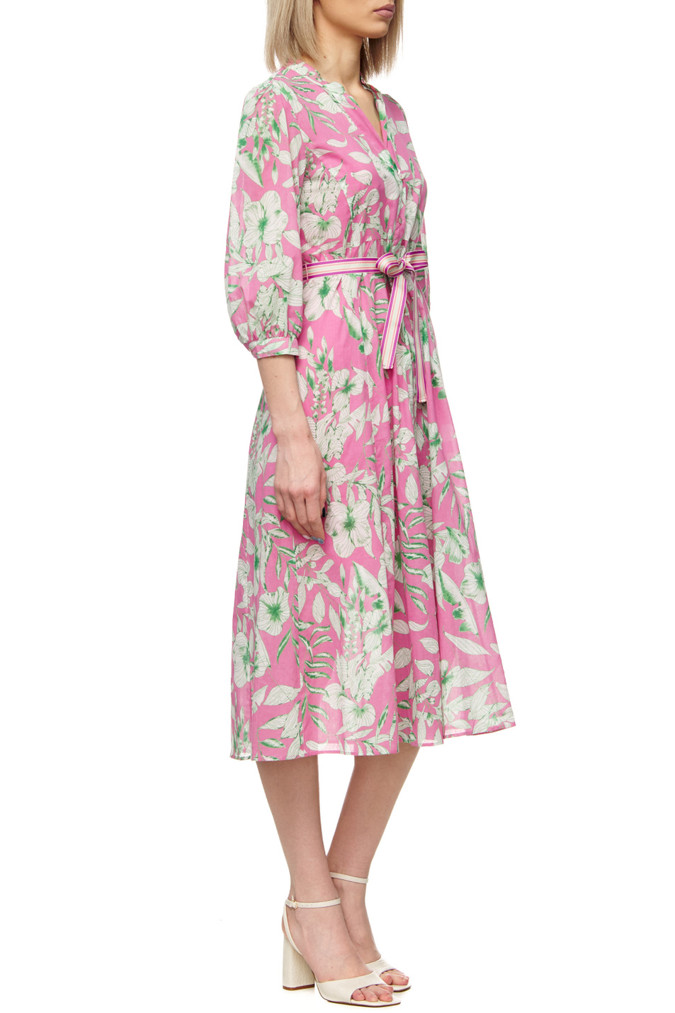 iBLUES Платье VALORE с рукавами 3/4 и поясом (цвет ), артикул 72212222 | Фото 3