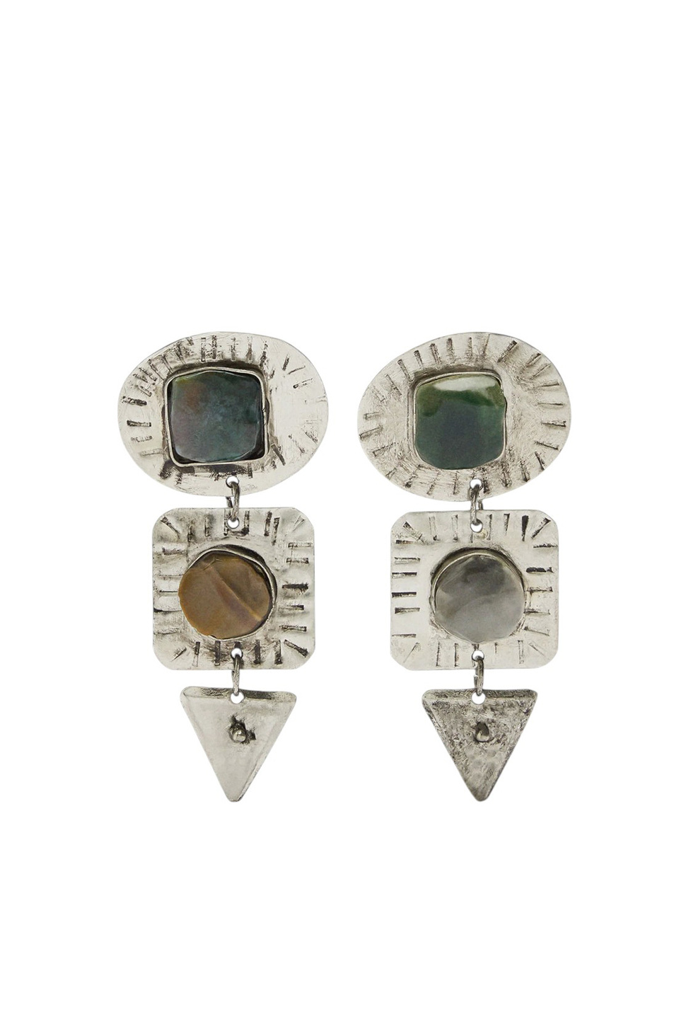 Серьги с камнями|Основной цвет:Разноцветный Женский Parfois Серьги с камнями (цвет ), артикул 240434 | Фото 1