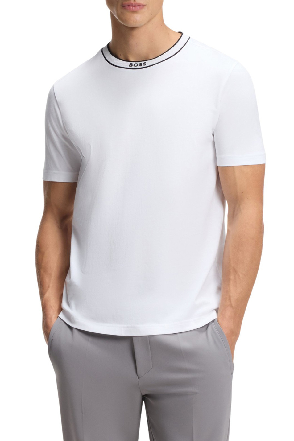 Мужской BOSS Футболка из хлопка (цвет ), артикул 50554862 | Фото 3