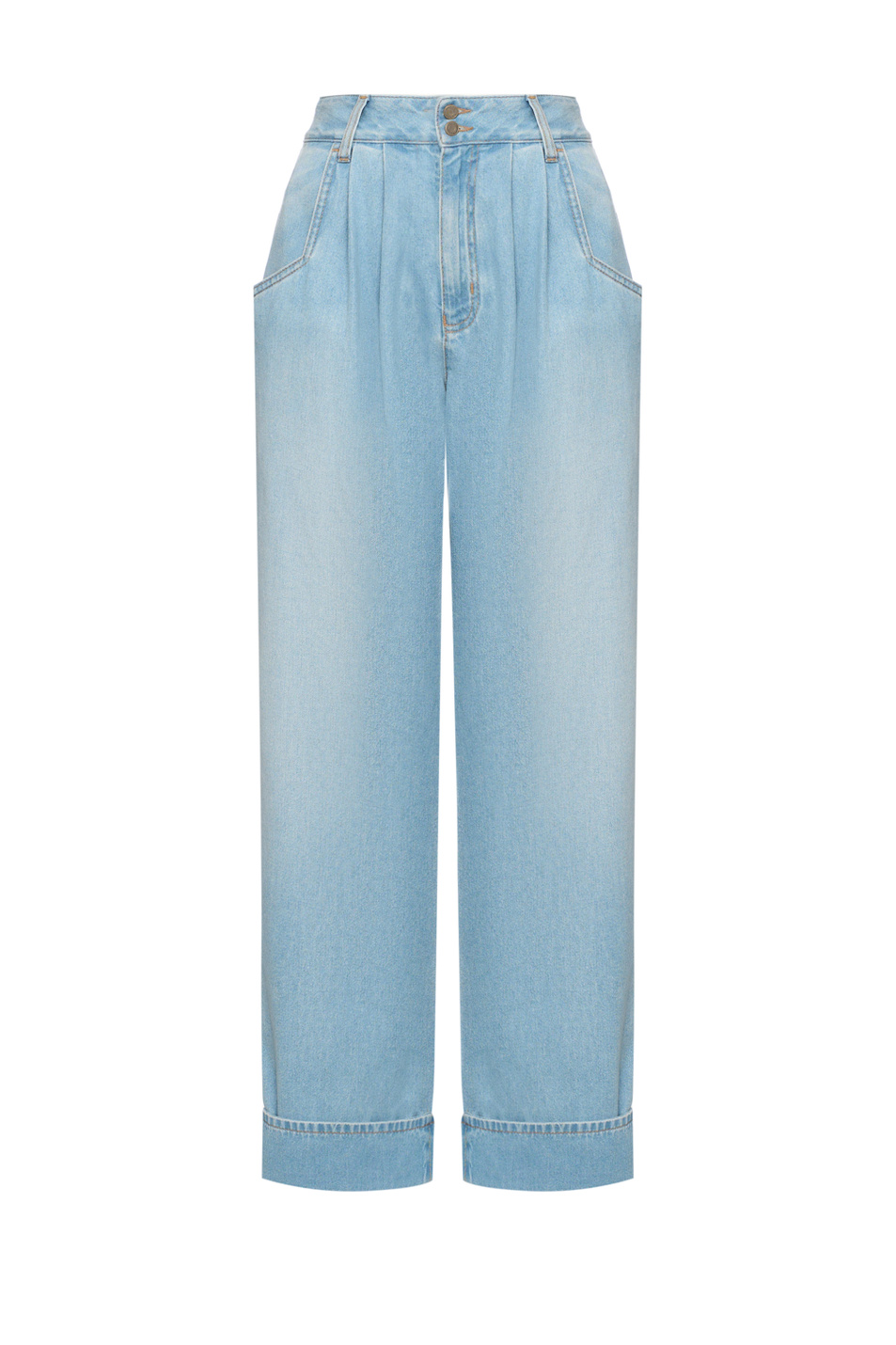 Женский Jacob Cohen Джинсы из хлопка с защипами (цвет ), артикул P0055001T811A | Фото 1