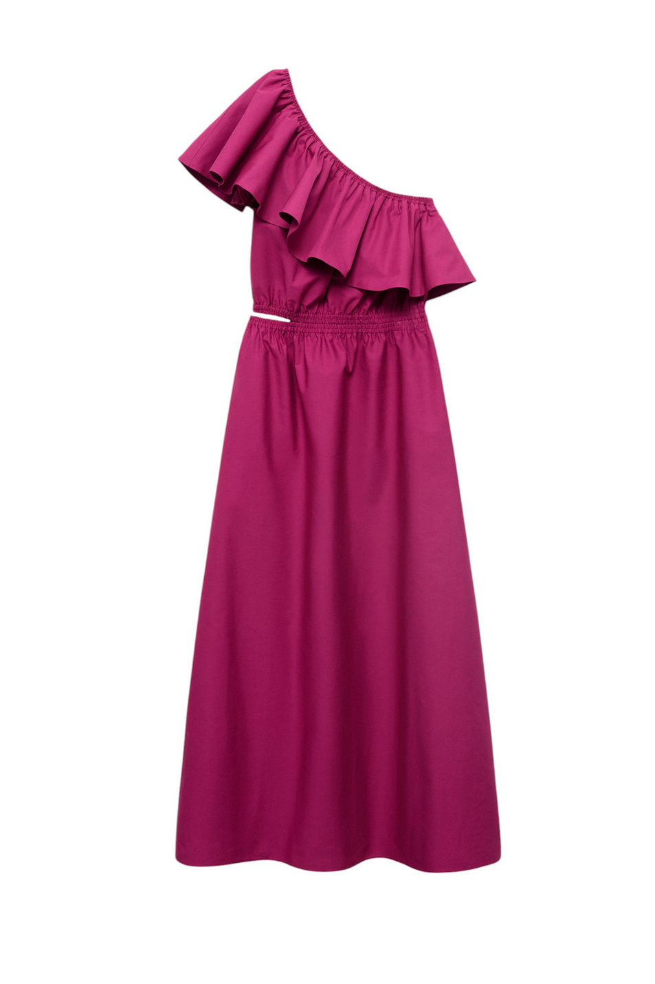 Женский Mango Платье CUTY с асимметричным вырезом (цвет ), артикул 17001278 | Фото 1