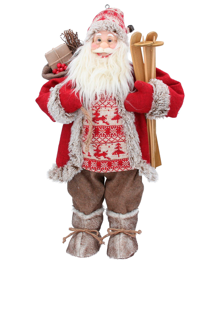 Фигурка рождественская "Санта с лыжами", 64 см|Основной цвет:Разноцветный|Артикул:30041 | Фото 1