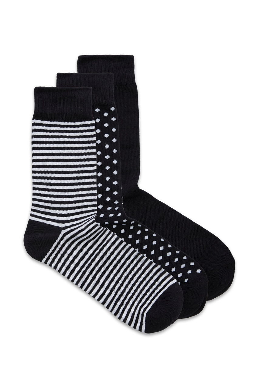 Комплект носков|Основной цвет:Черный|Артикул:12163226 | Фото 1