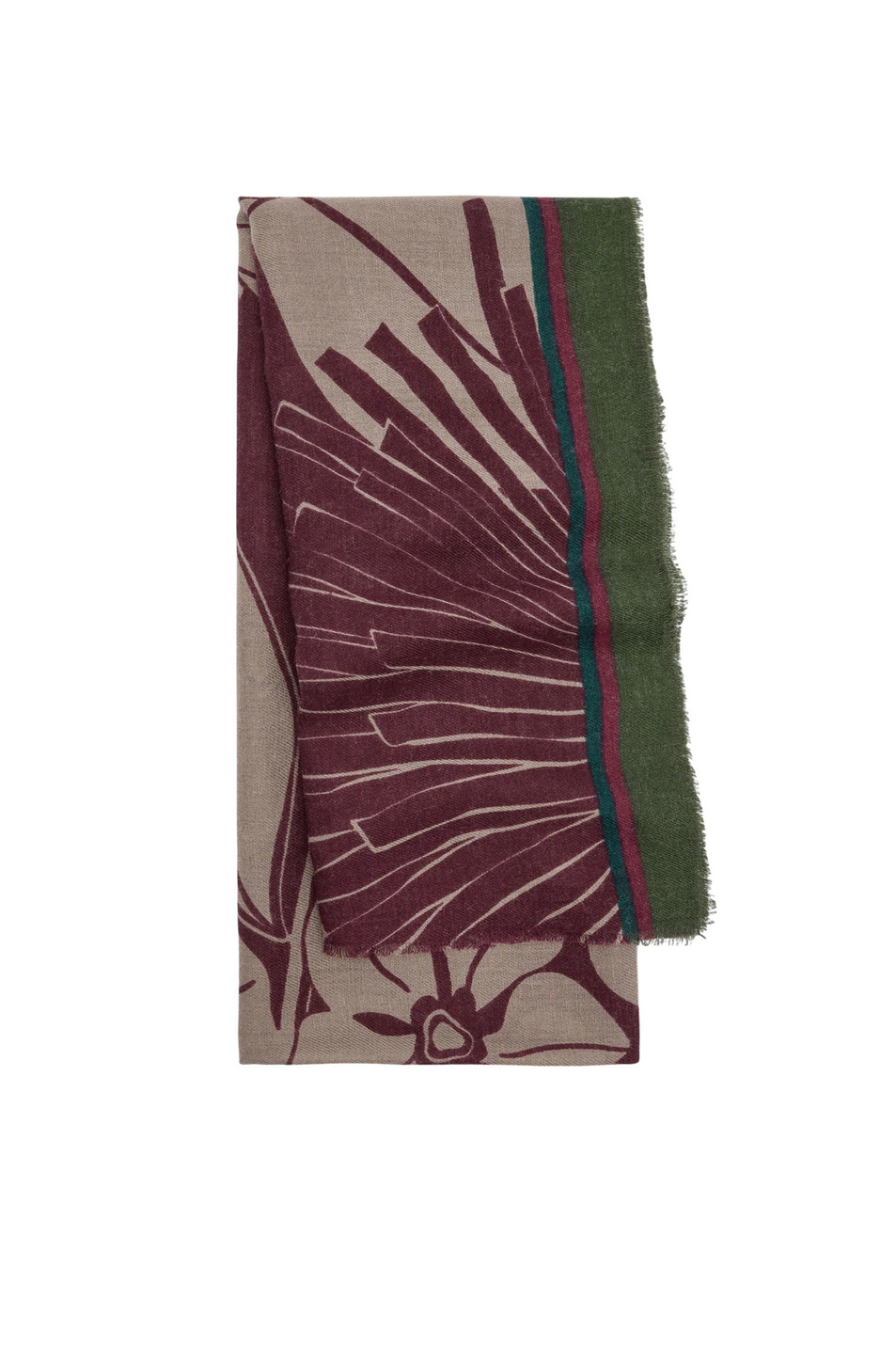 Шарф с цветочным принтом|Основной цвет:Бордовый Женский Parfois Шарф с цветочным принтом (цвет ), артикул 241383 | Фото 1