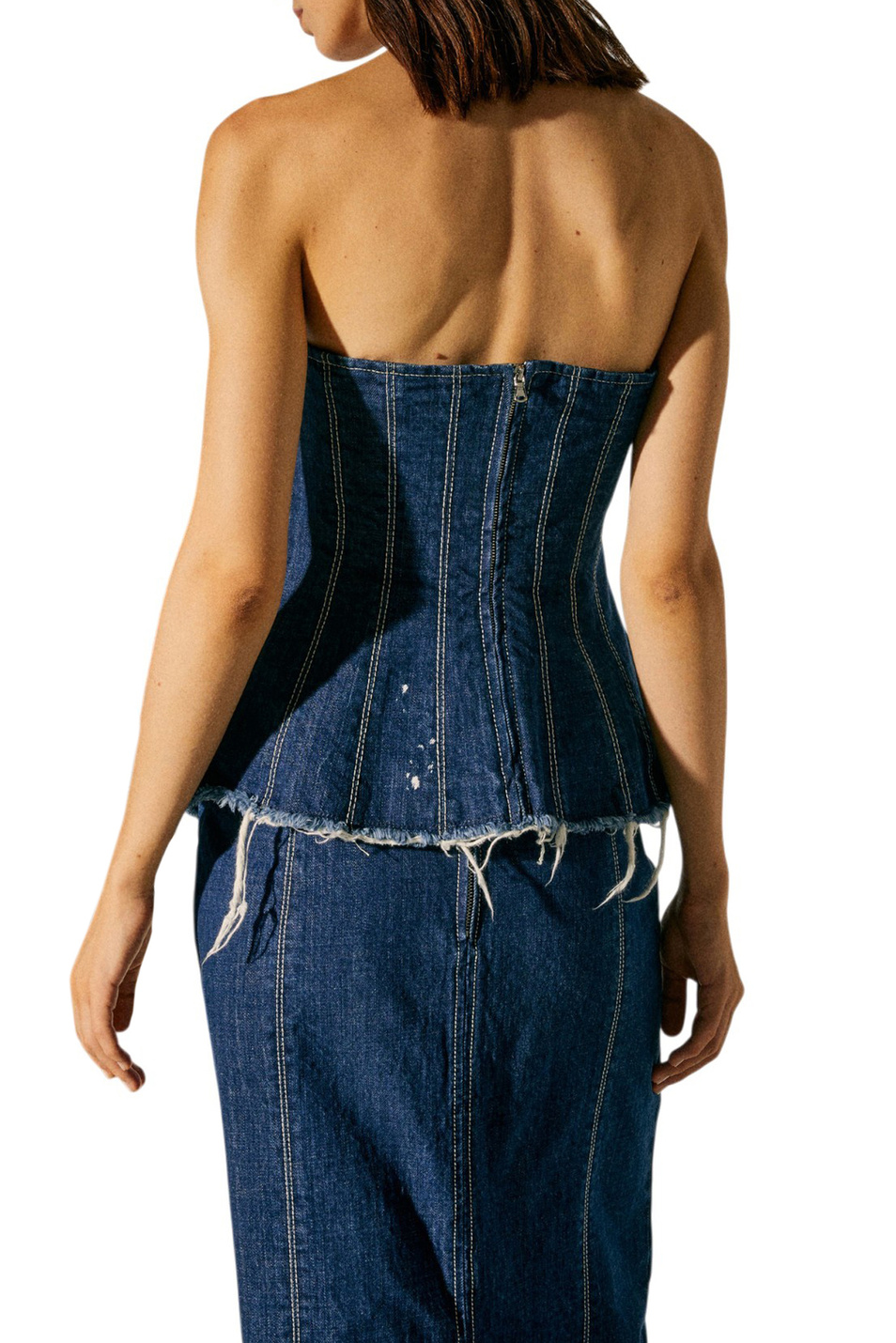 Женский MAX&Co. Топ джинсовый MCLFIRMA (цвет ), артикул 2618161012 | Фото 3