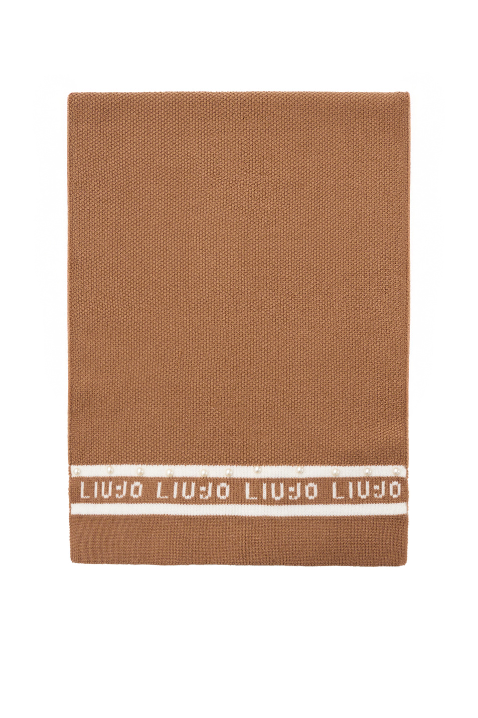 Шарф с логотипом|Основной цвет:Коричневый Женский Liu Jo Шарф с логотипом (цвет ), артикул TF5240MA92F | Фото 1