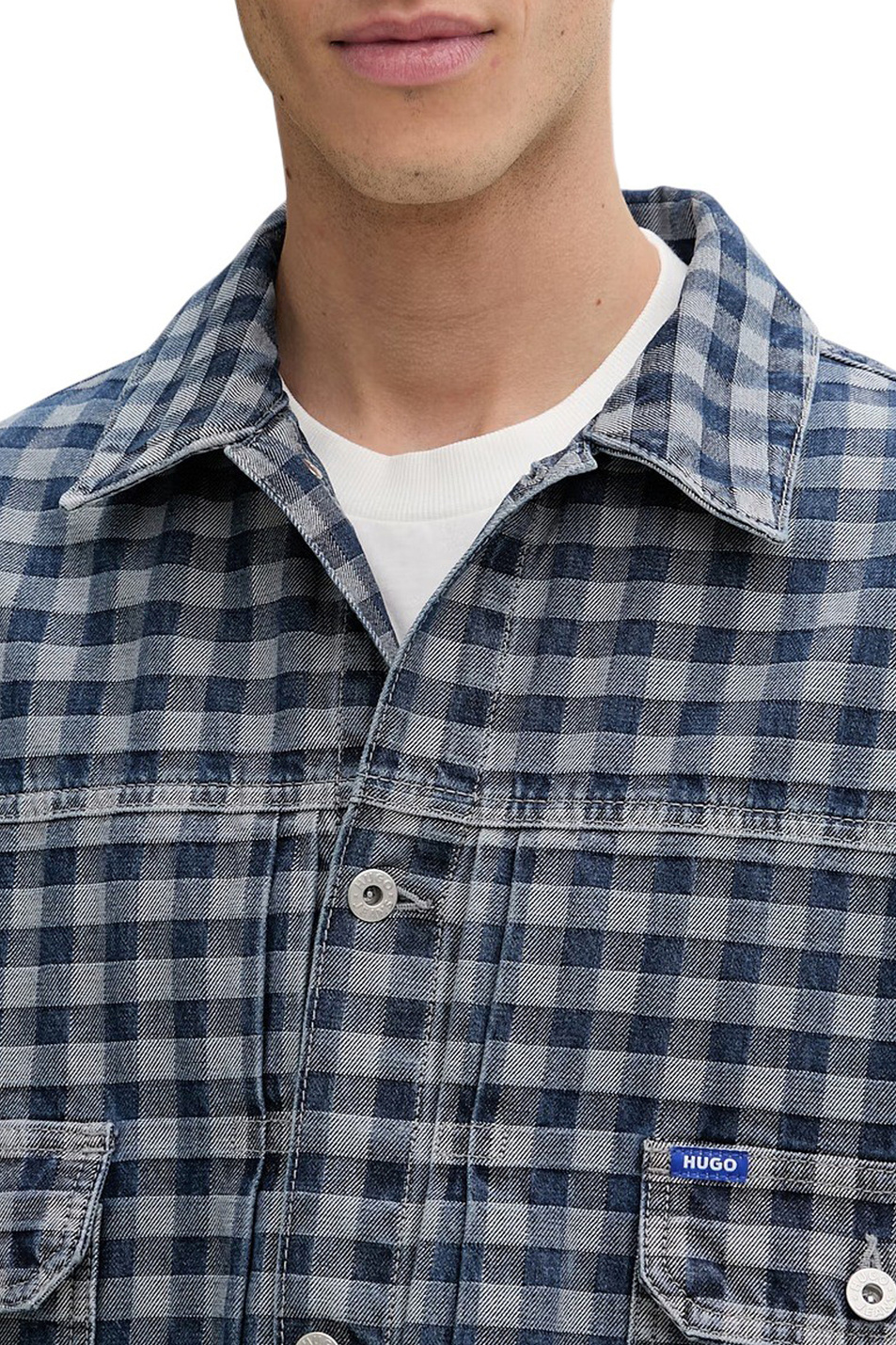 Мужской HUGO Куртка Nial джинсовая (цвет ), артикул 50551958 | Фото 6