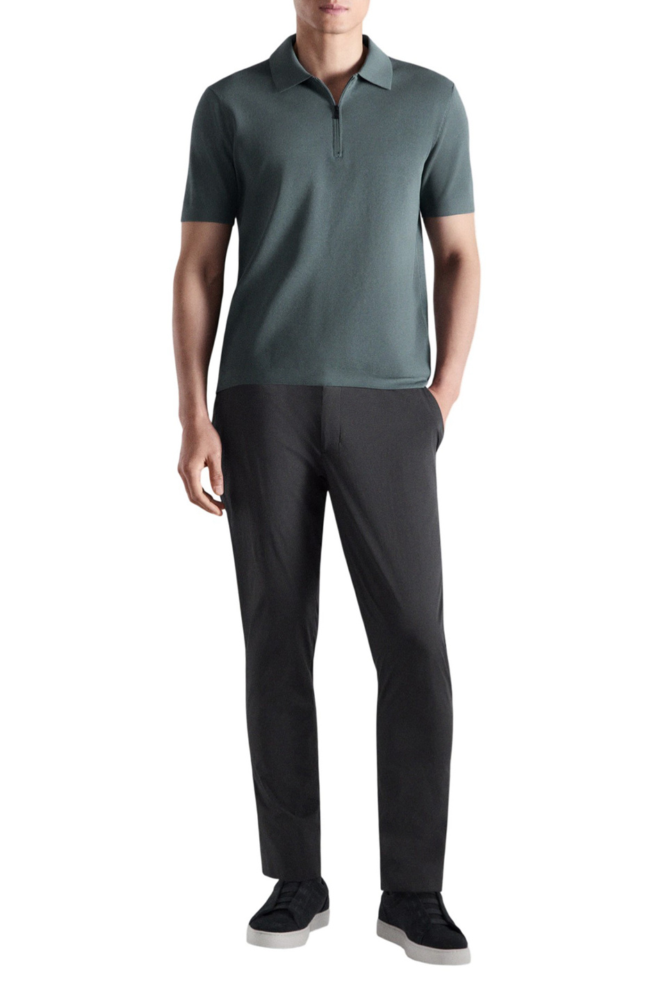 Мужской Mango Man Поло MILLER прямого кроя (цвет ), артикул 27064428 | Фото 2