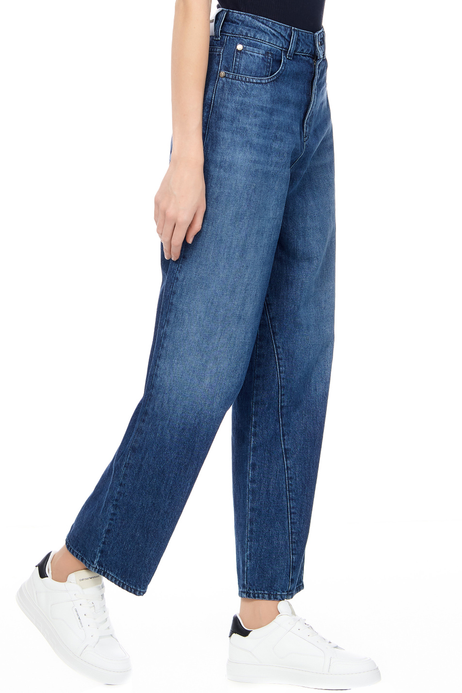 Женский Emporio Armani Джинсы из натурального хлопка (цвет ), артикул 6R2J31-2DACZ | Фото 6